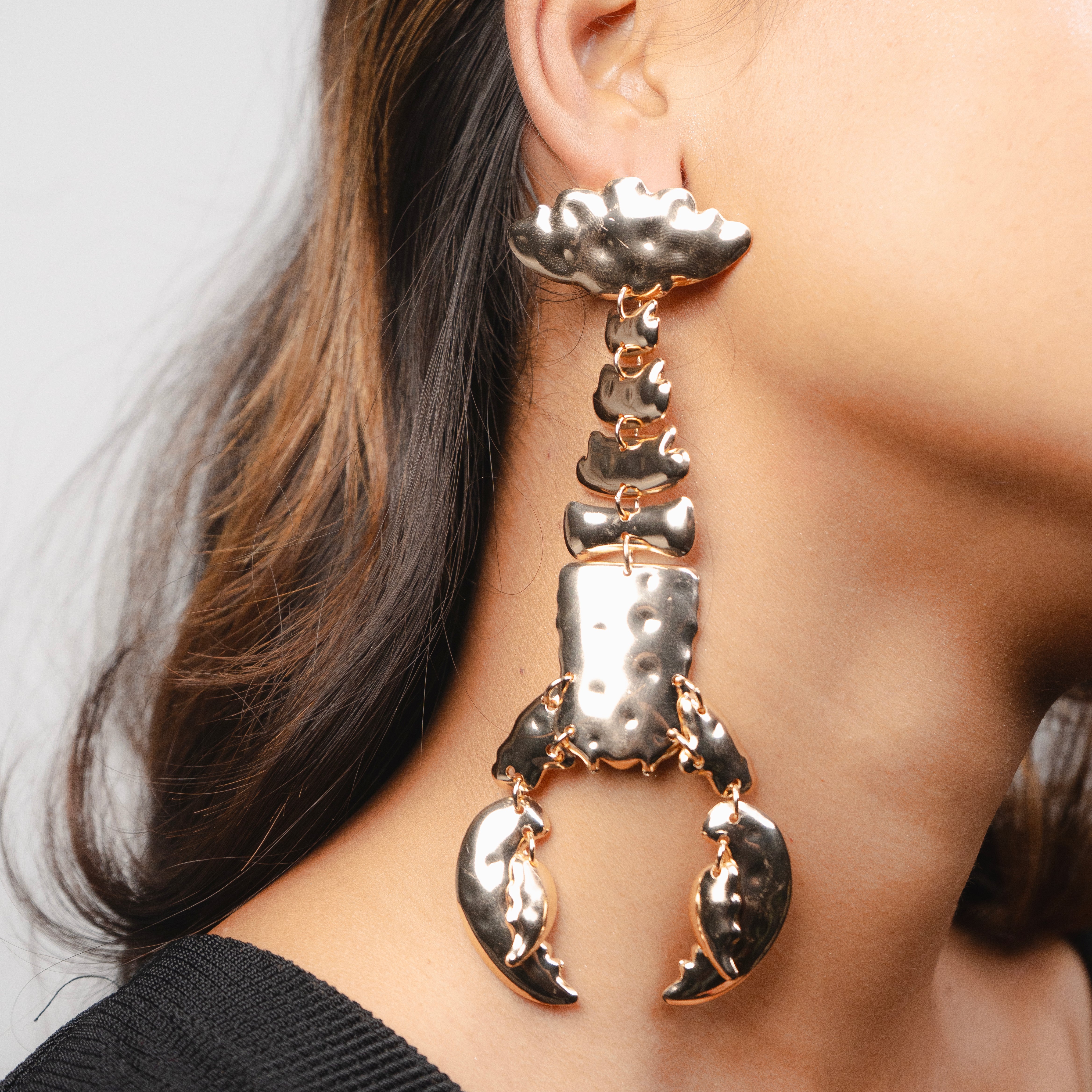 Lobster Charm Earrings