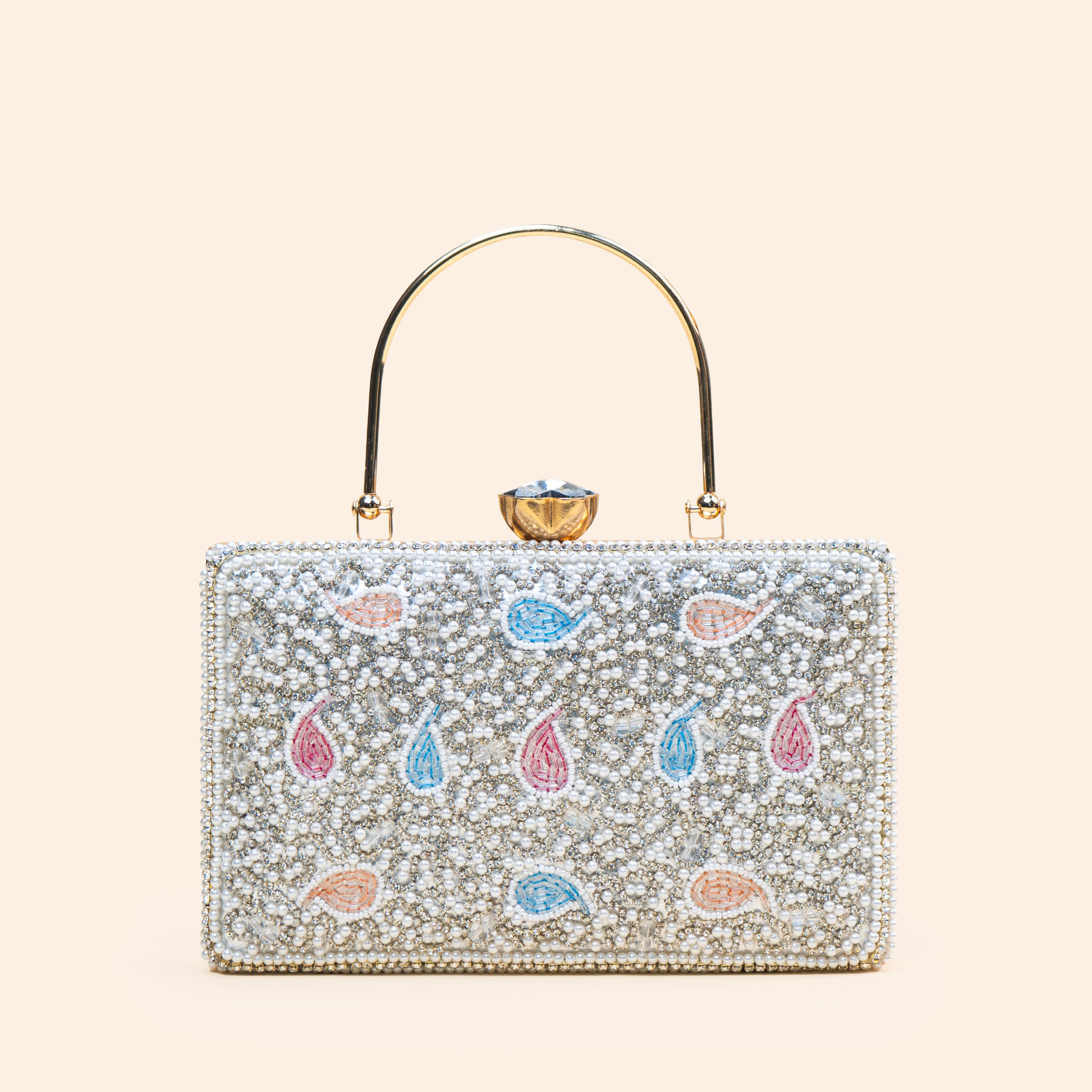 Royal Pearl Shine Clutch