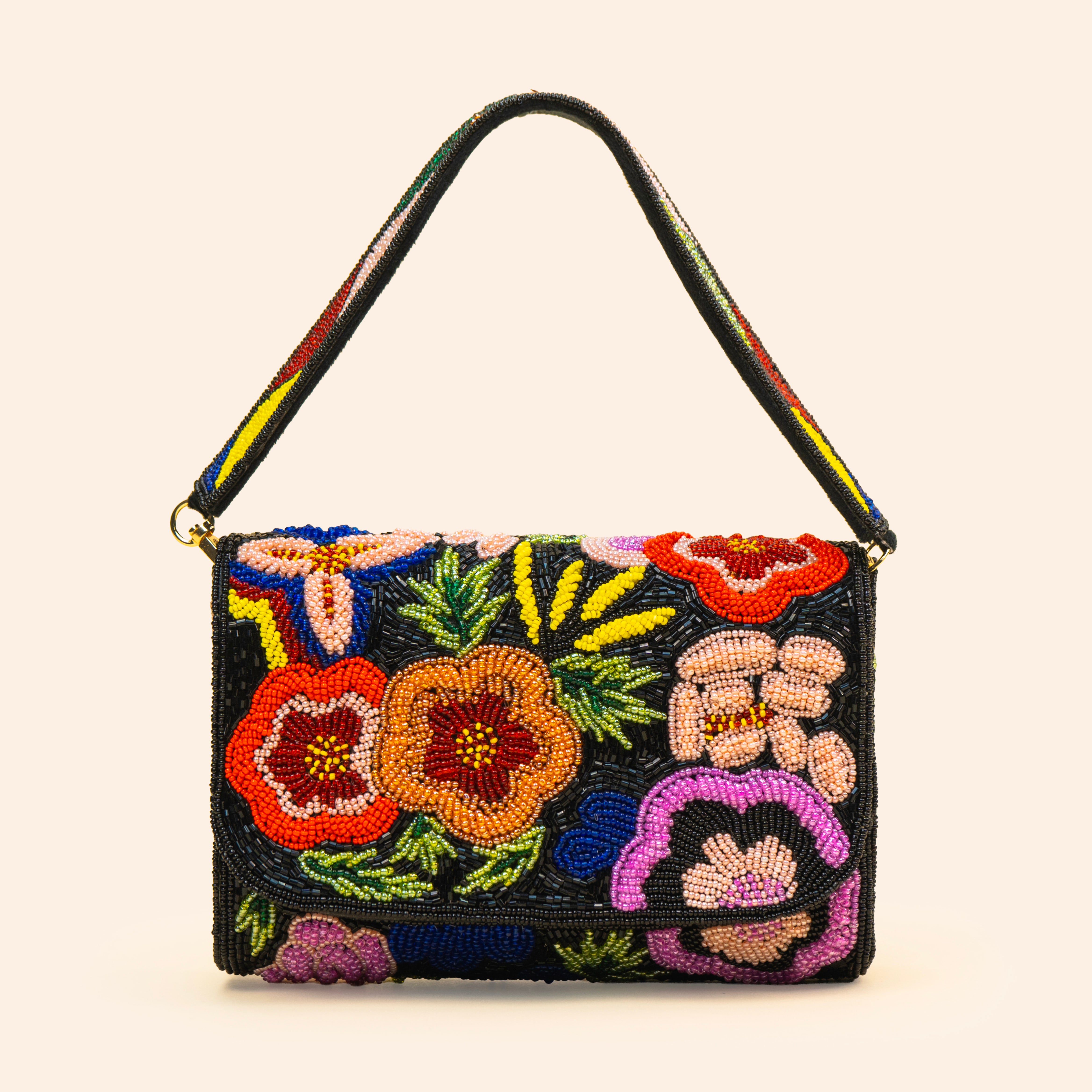 Black Blossom Mini Bag