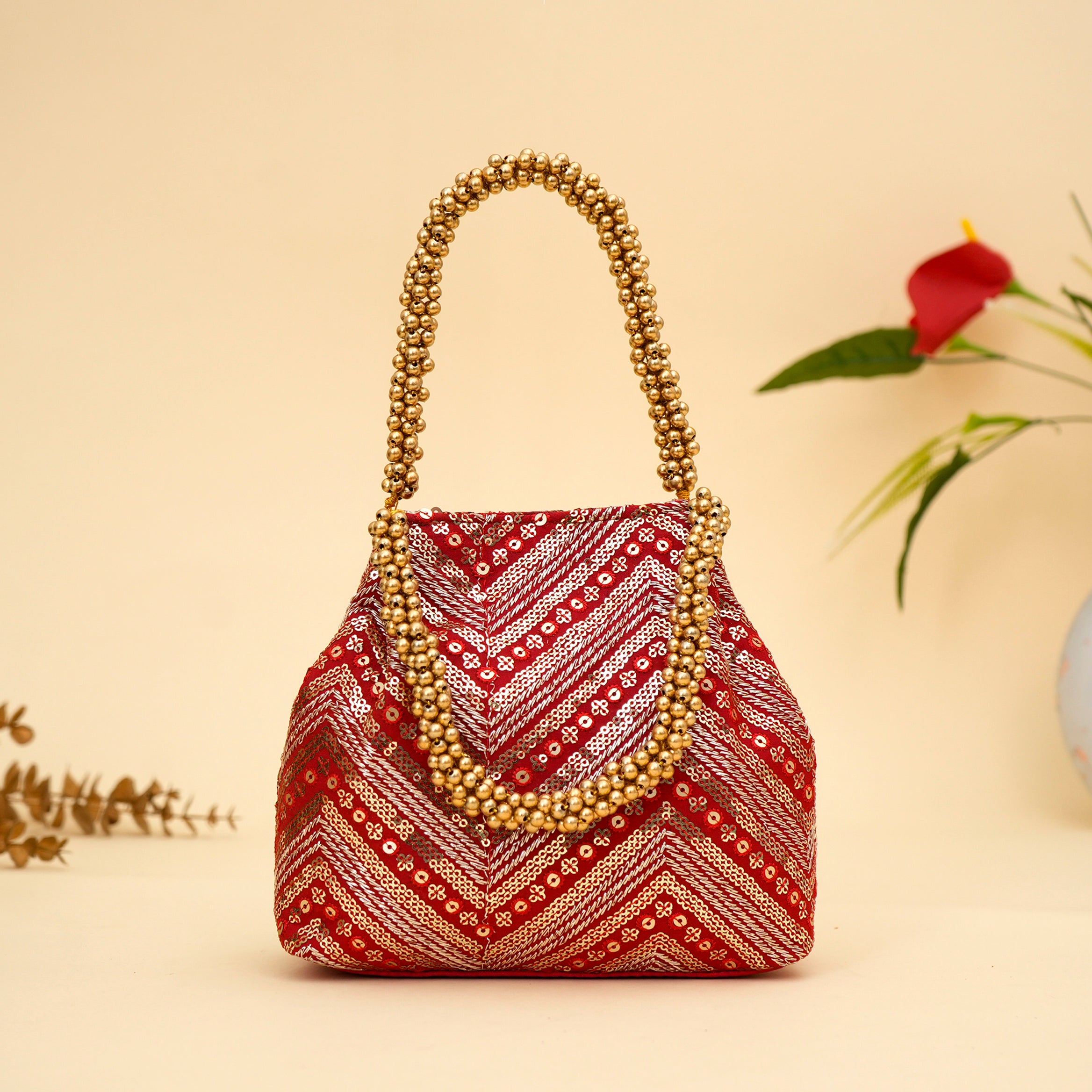 Ornate Bloom Potli