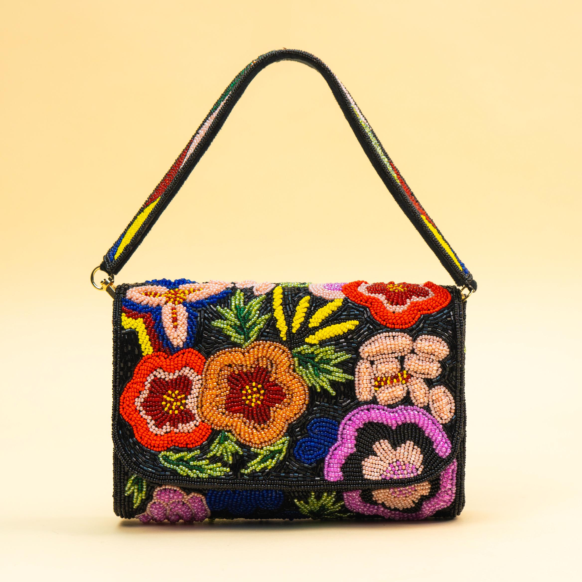 Black Blossom Mini Bag