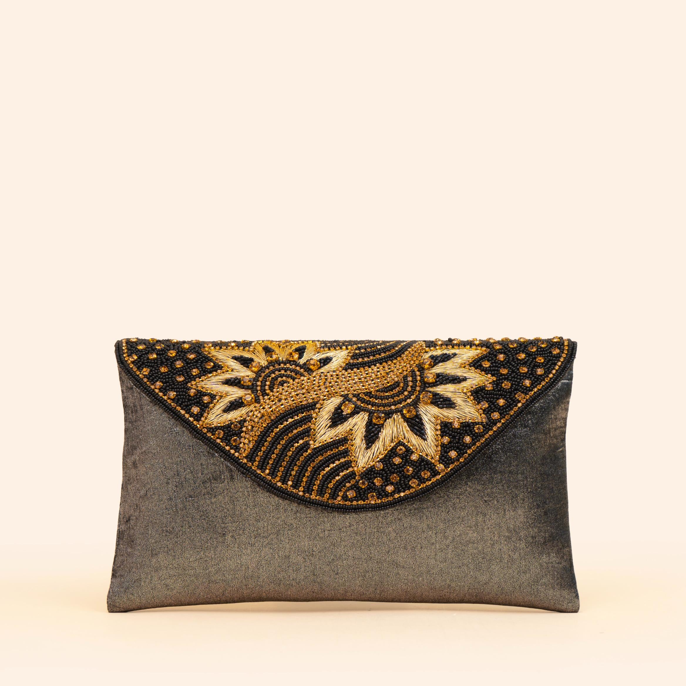 Elegant Beaded Envelope Purse