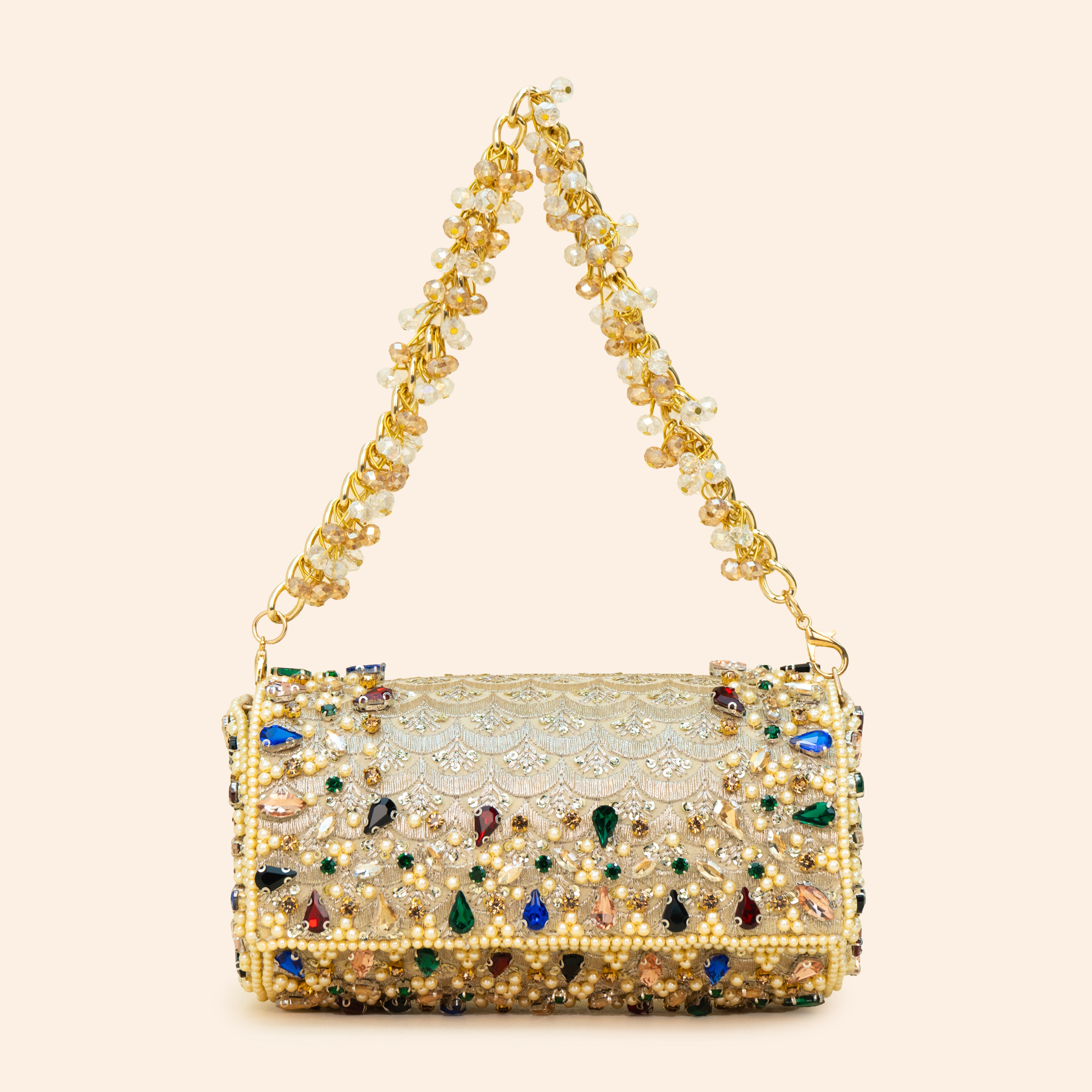 Heritage Beaded Barrel Purse
