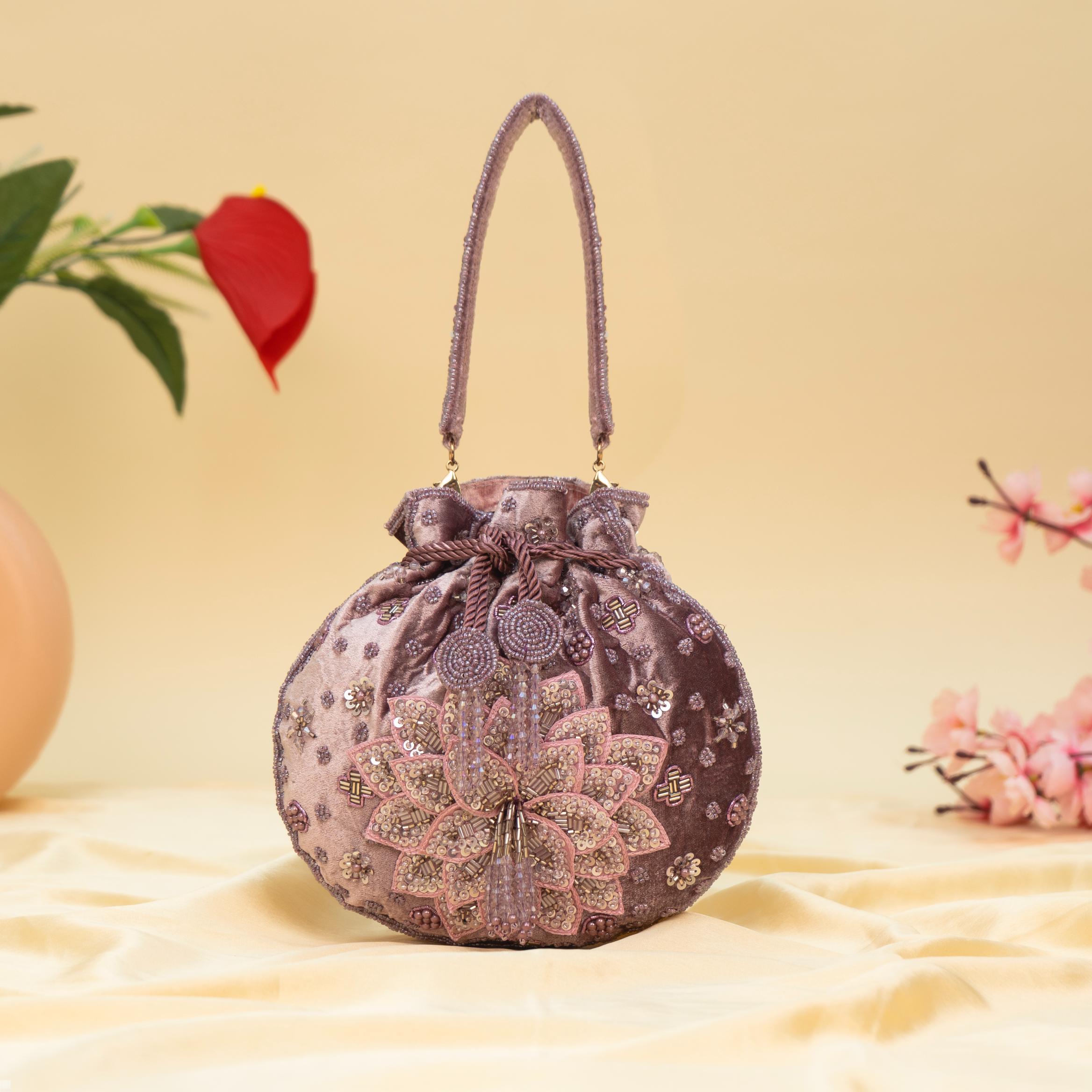 Precious Pearl Bloom Potli