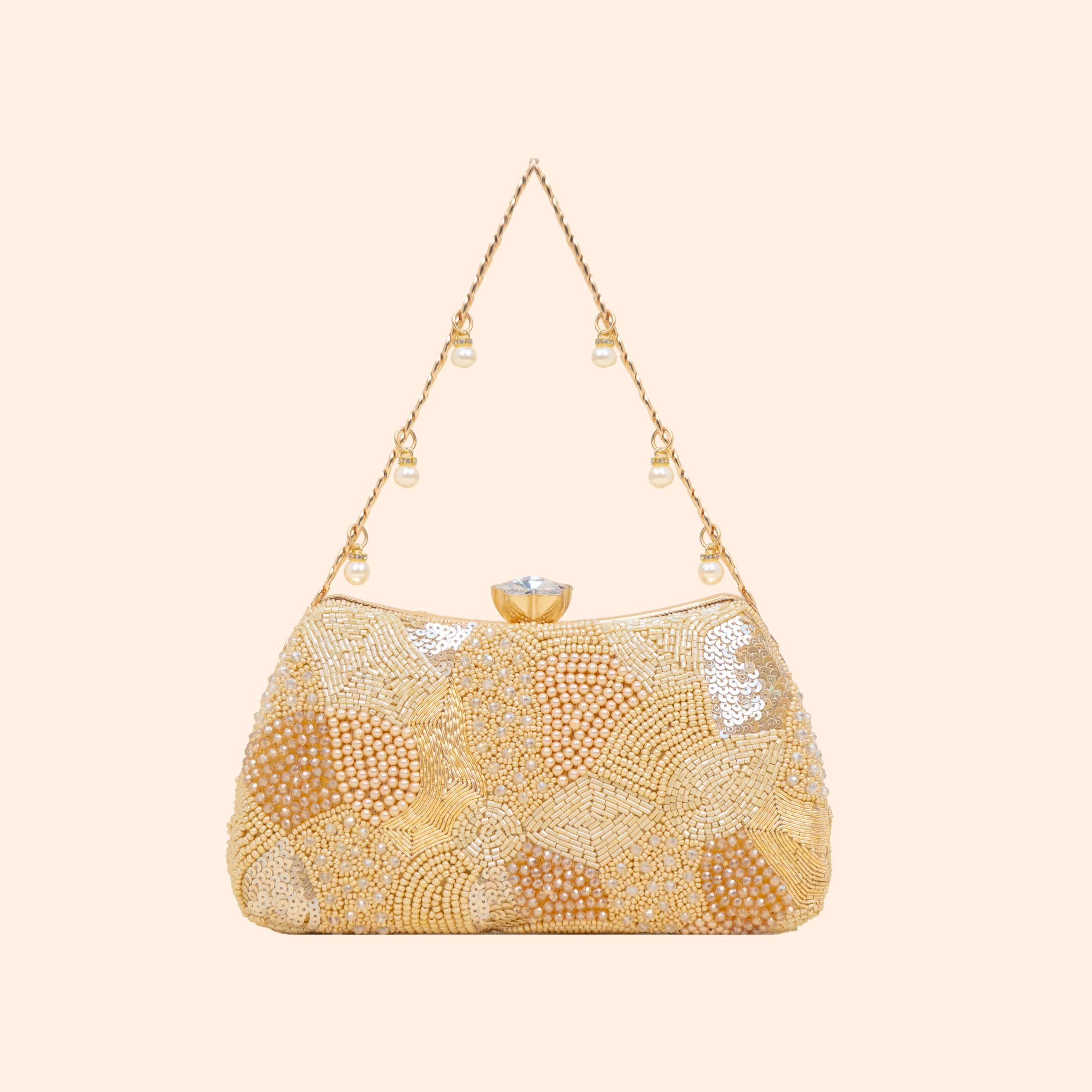 Zari Moti Box Clutch