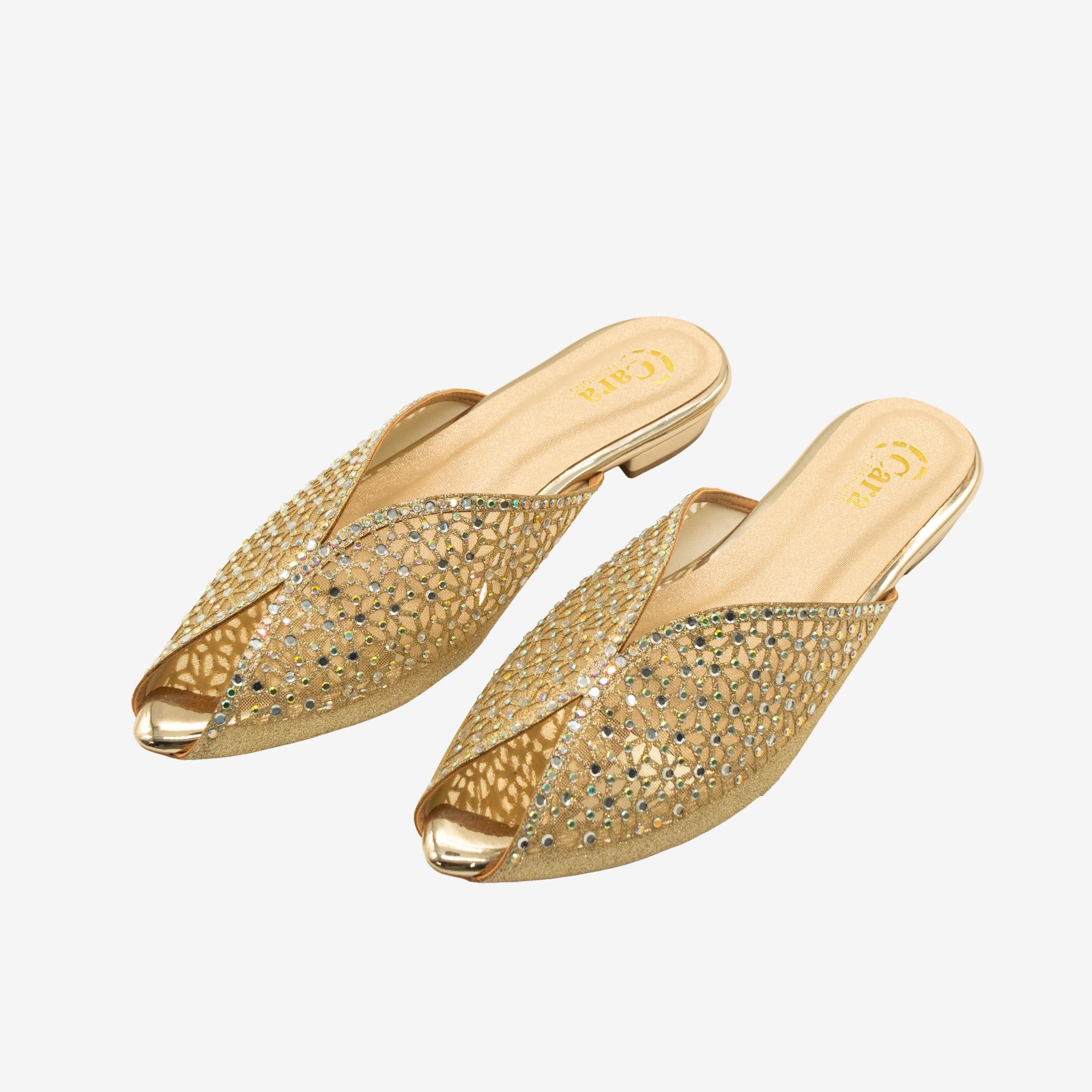 Crystal Comfort Flats