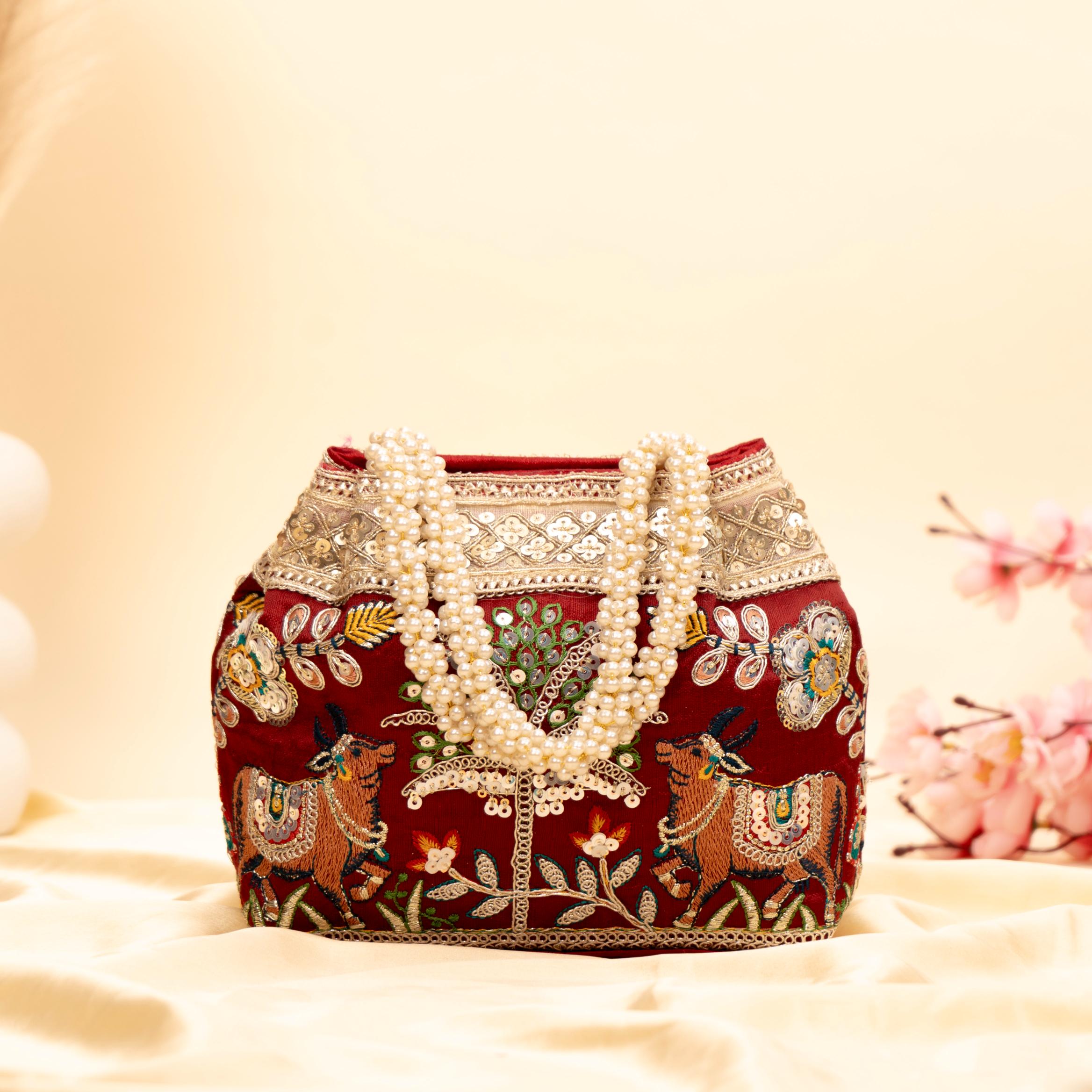 Timeless Sequin Embroidery Potli