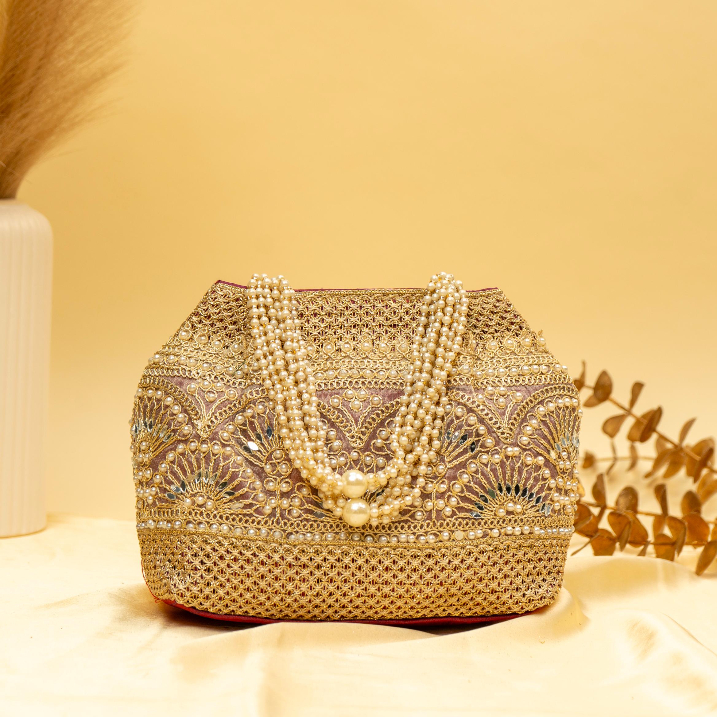 Timeless Pearlwork Potli