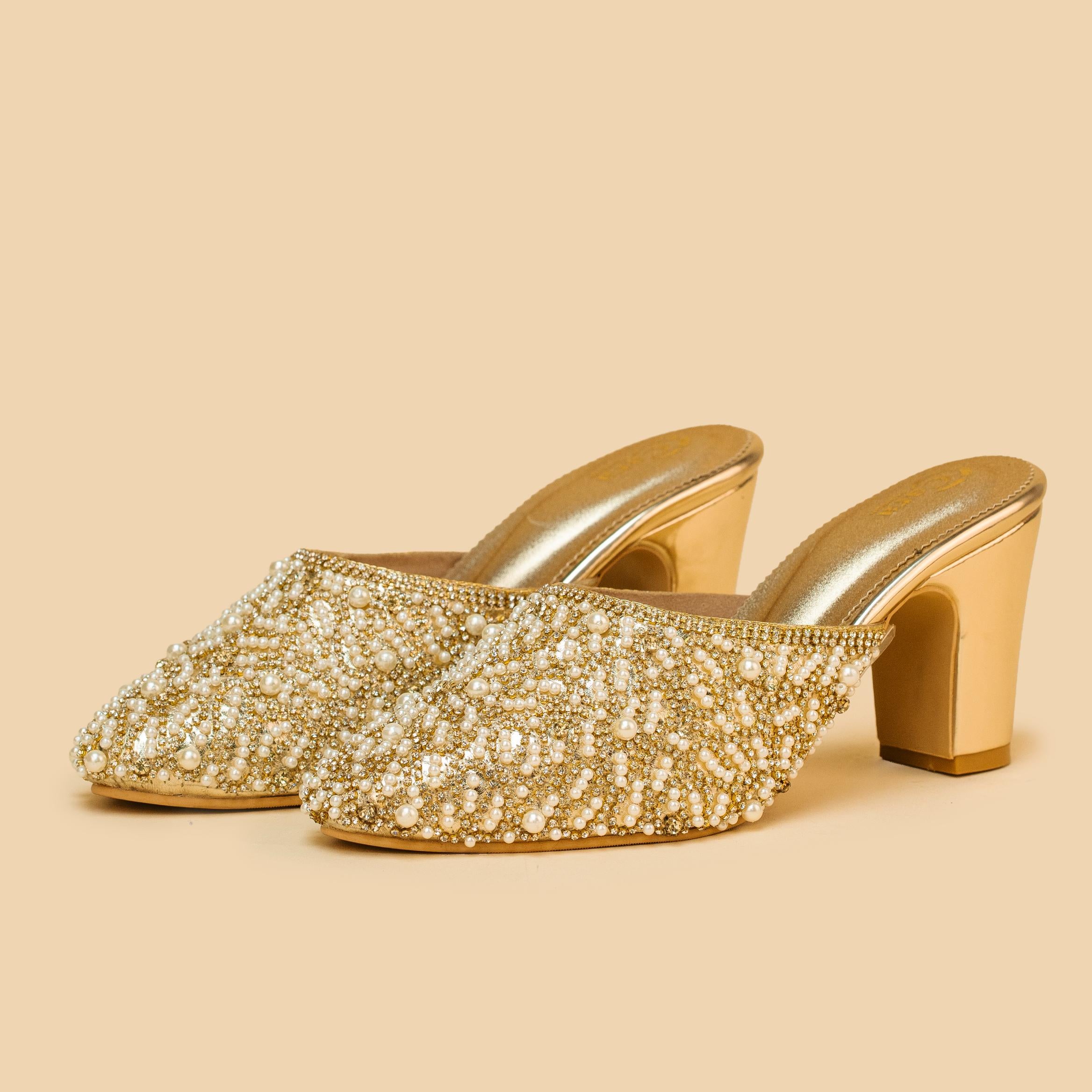 Ocean Pearl Glam Mules