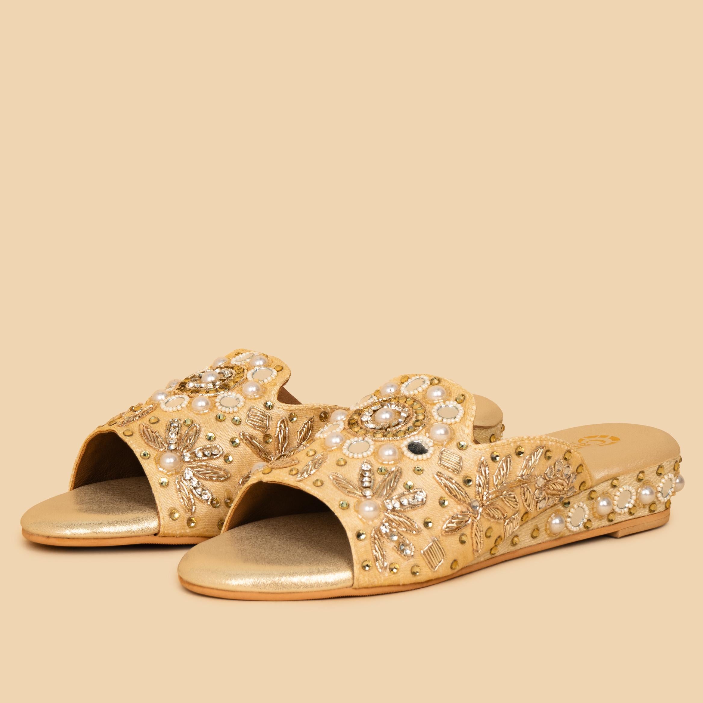 Shahi Zari Festive Flats