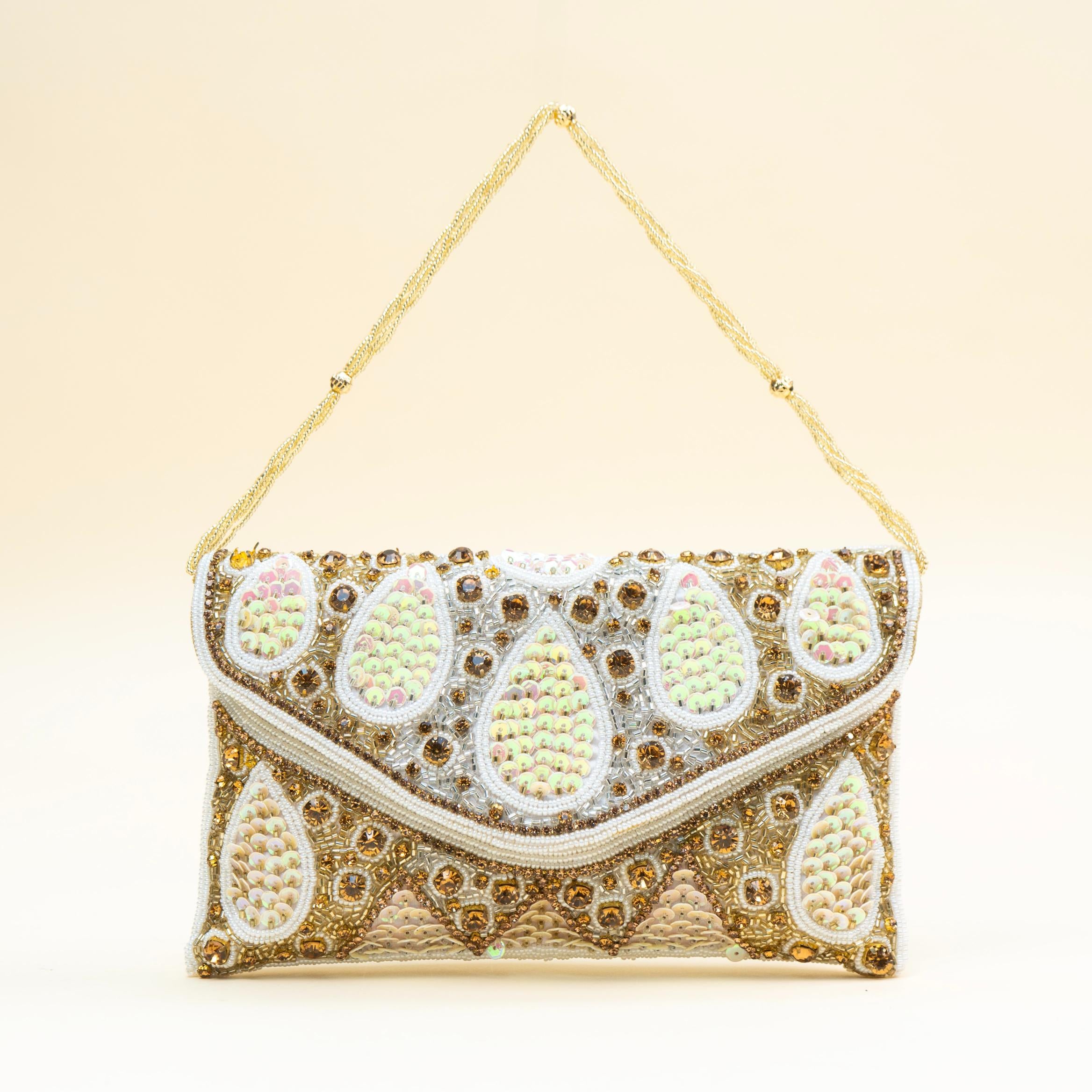 Golden Droplet Clutch