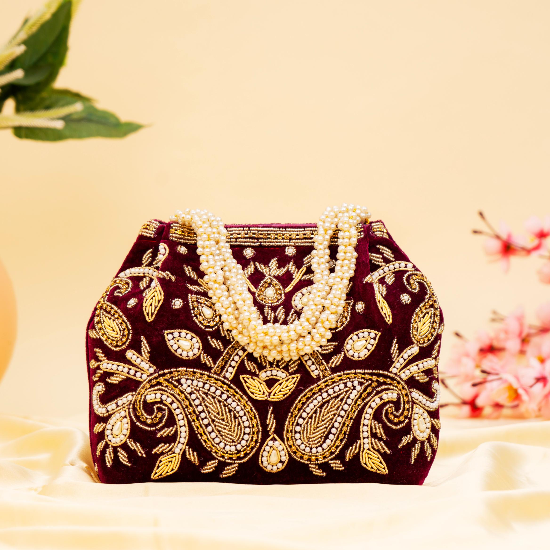 Royal Velvet Shine Potli