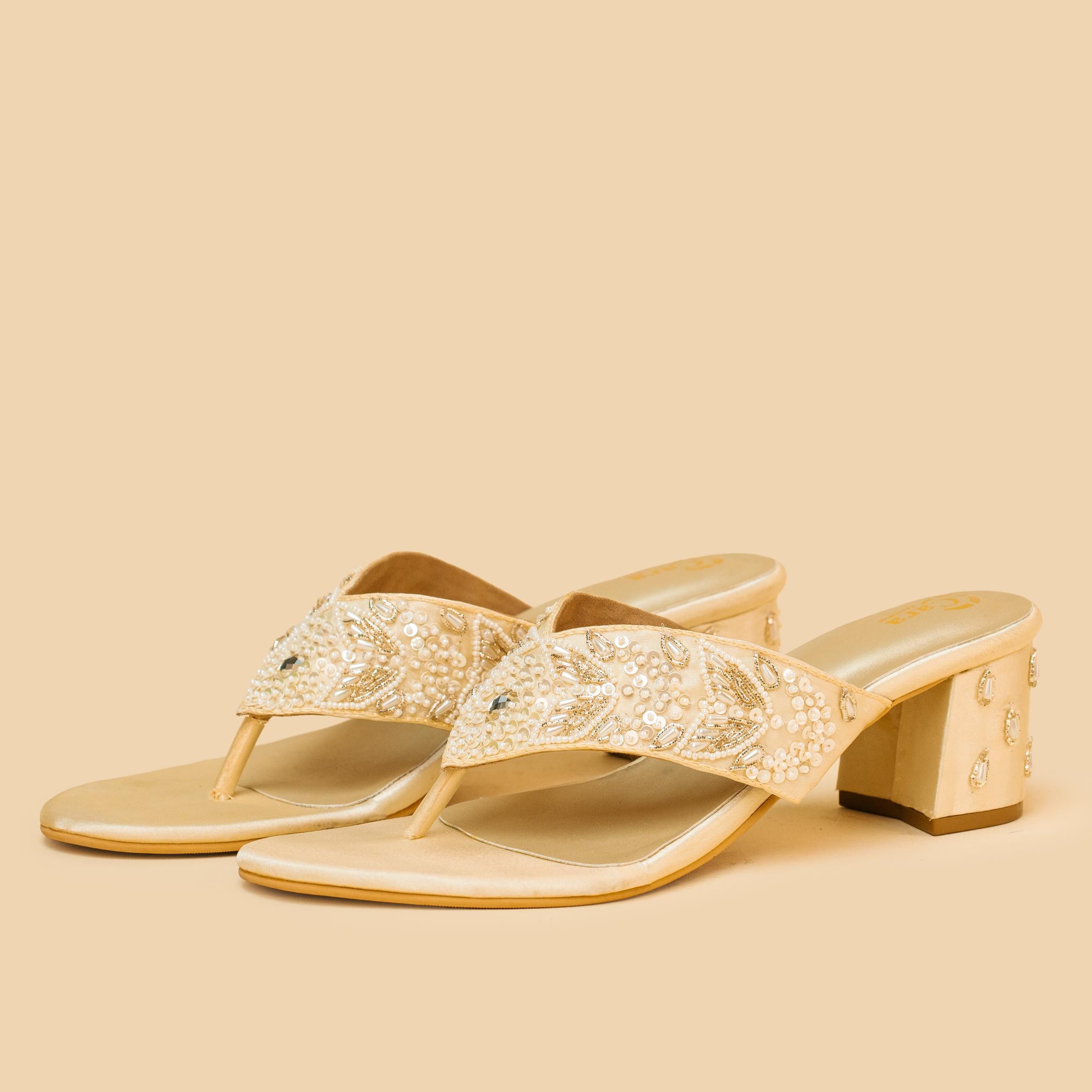 Sequin Grace Thong Heels