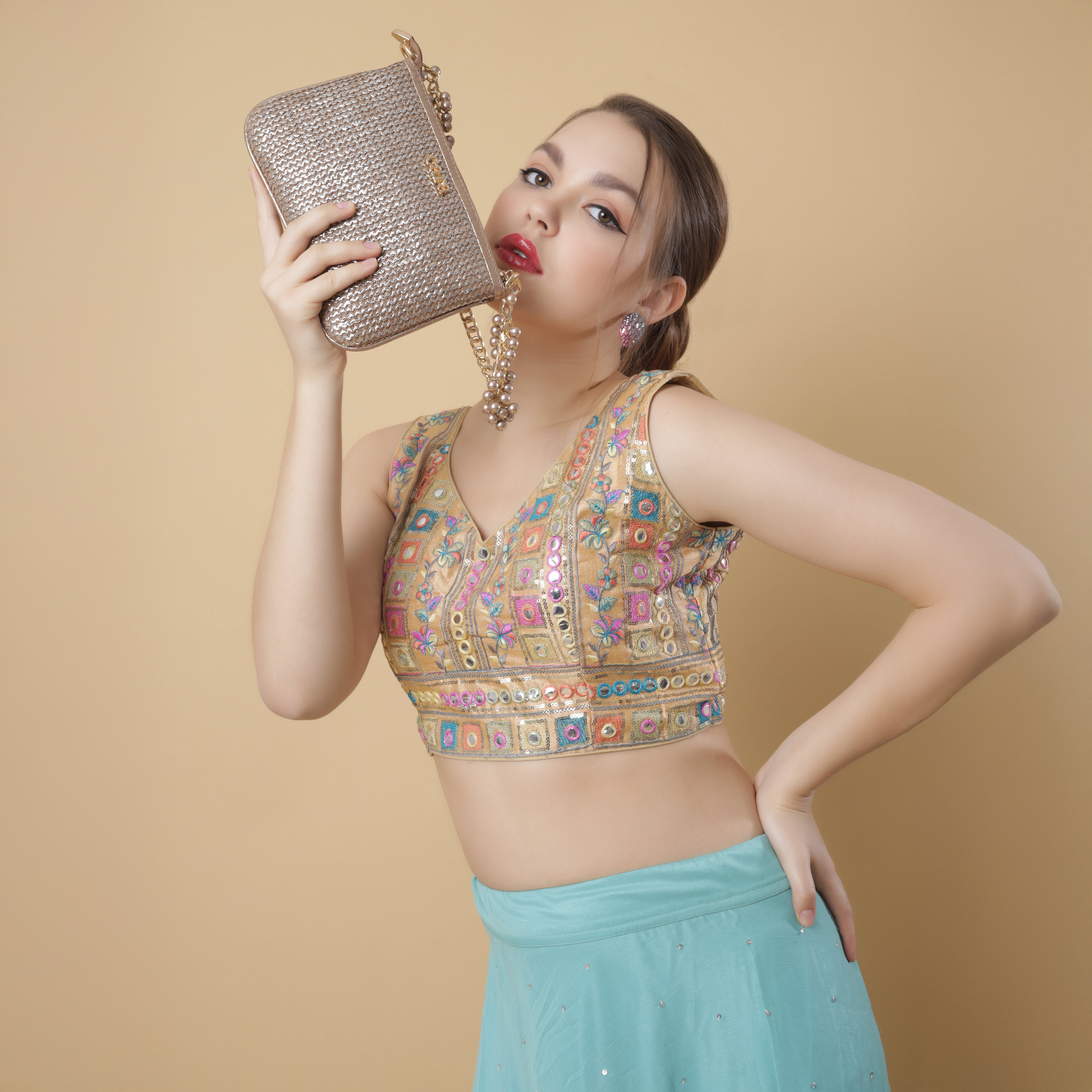 Gleaming Charm Partywear Sling | CARA