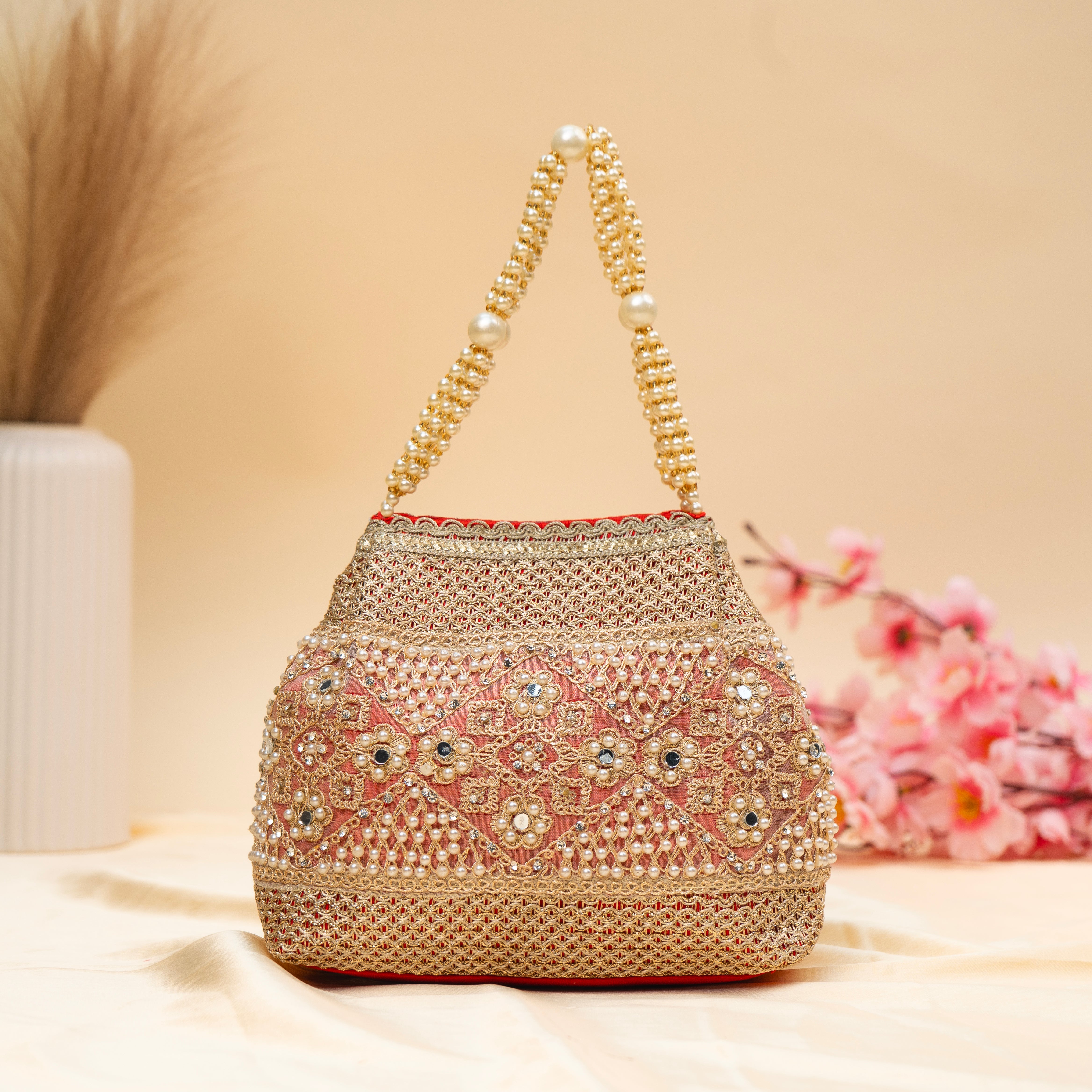 Pearl Elegance Potli