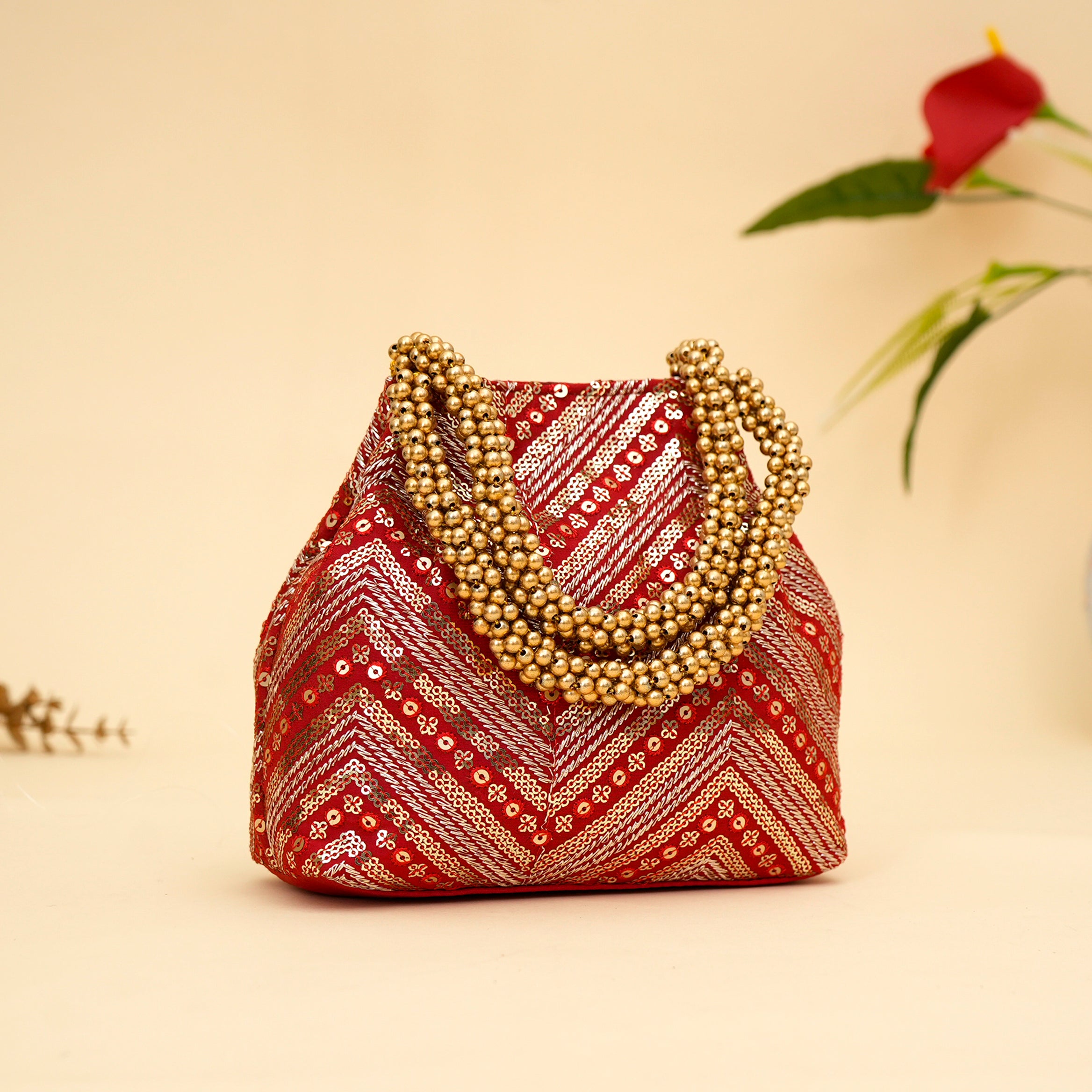 Ornate Bloom Potli