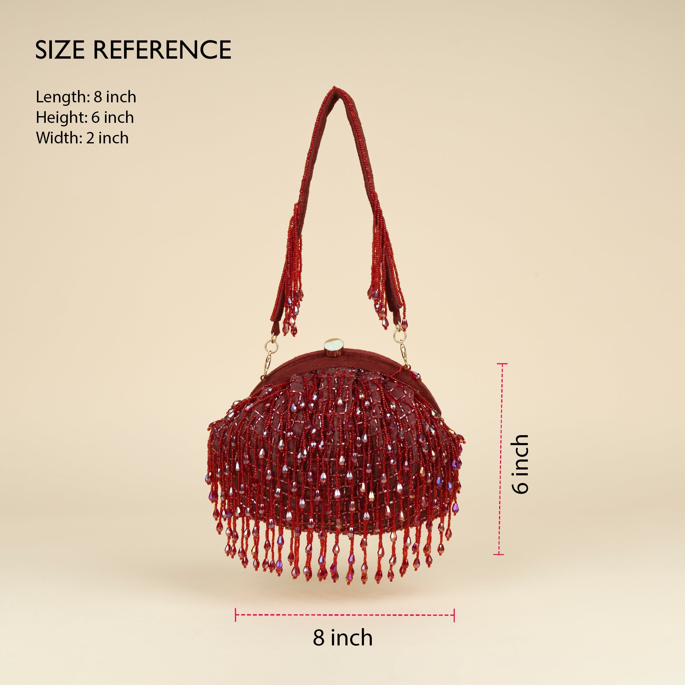 Opulent Pearl Satin Potli