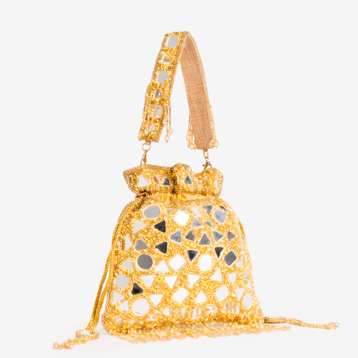 Reflective Beads potli| cara