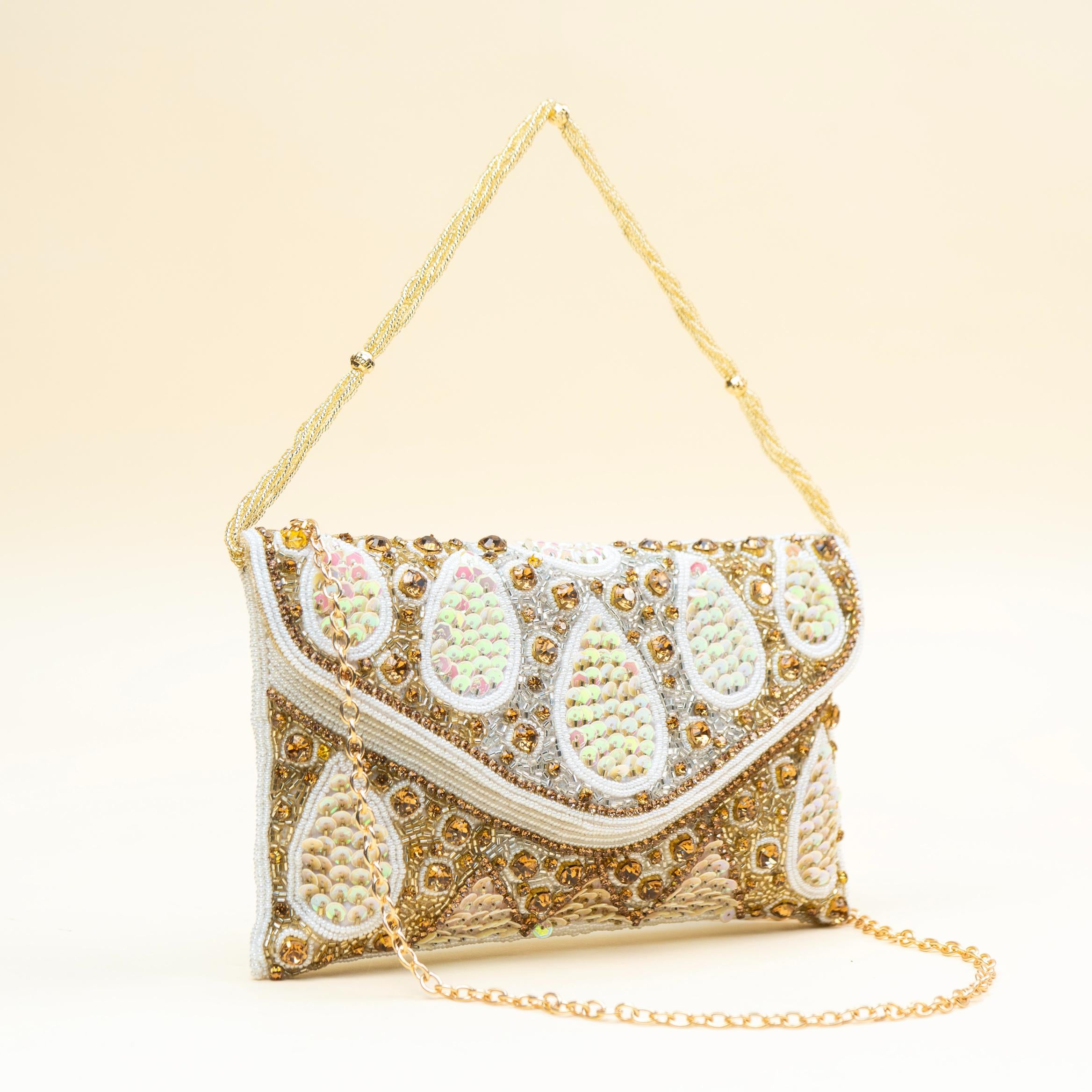 Golden Droplet Clutch