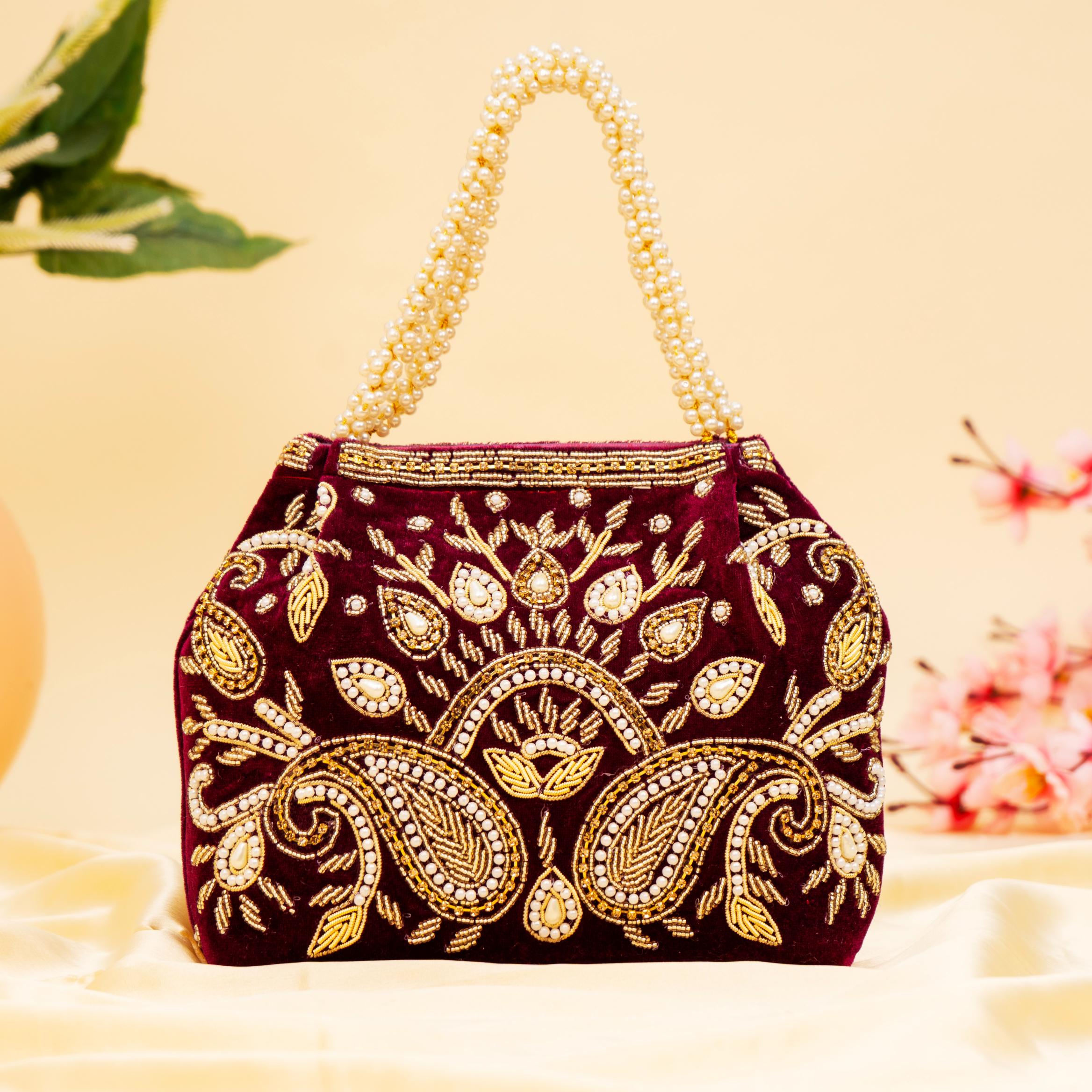 Royal Velvet Shine Potli