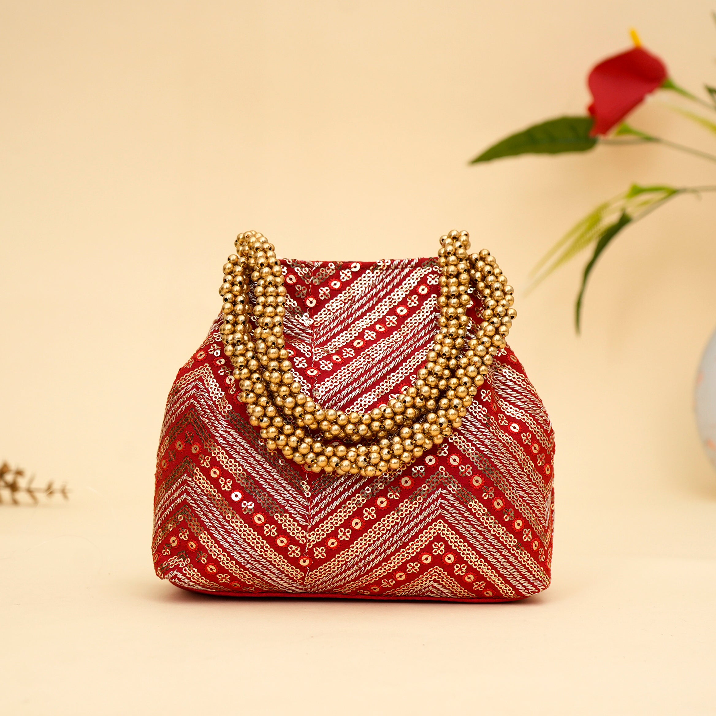 Ornate Bloom Potli