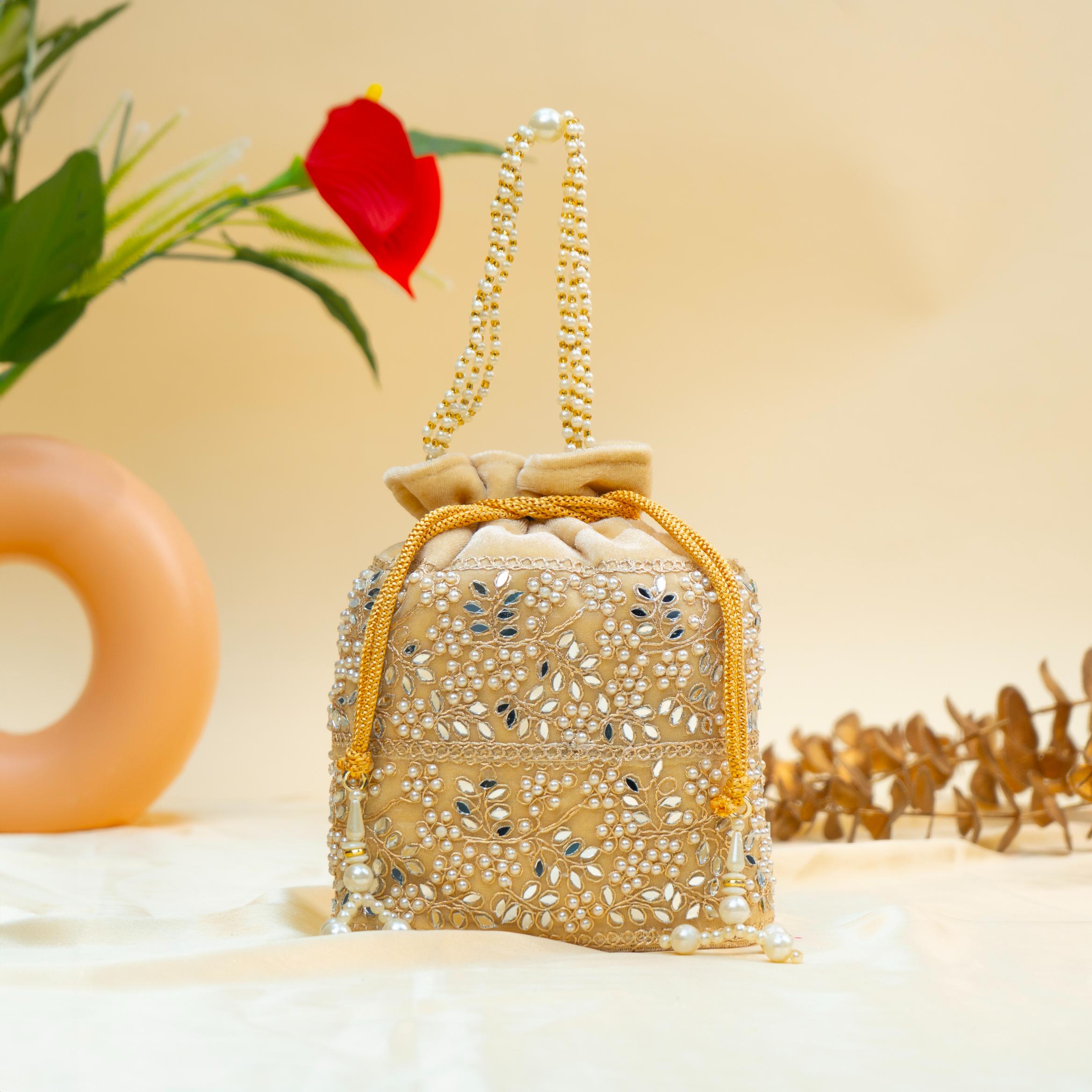 Grace Pearl Bead Potli