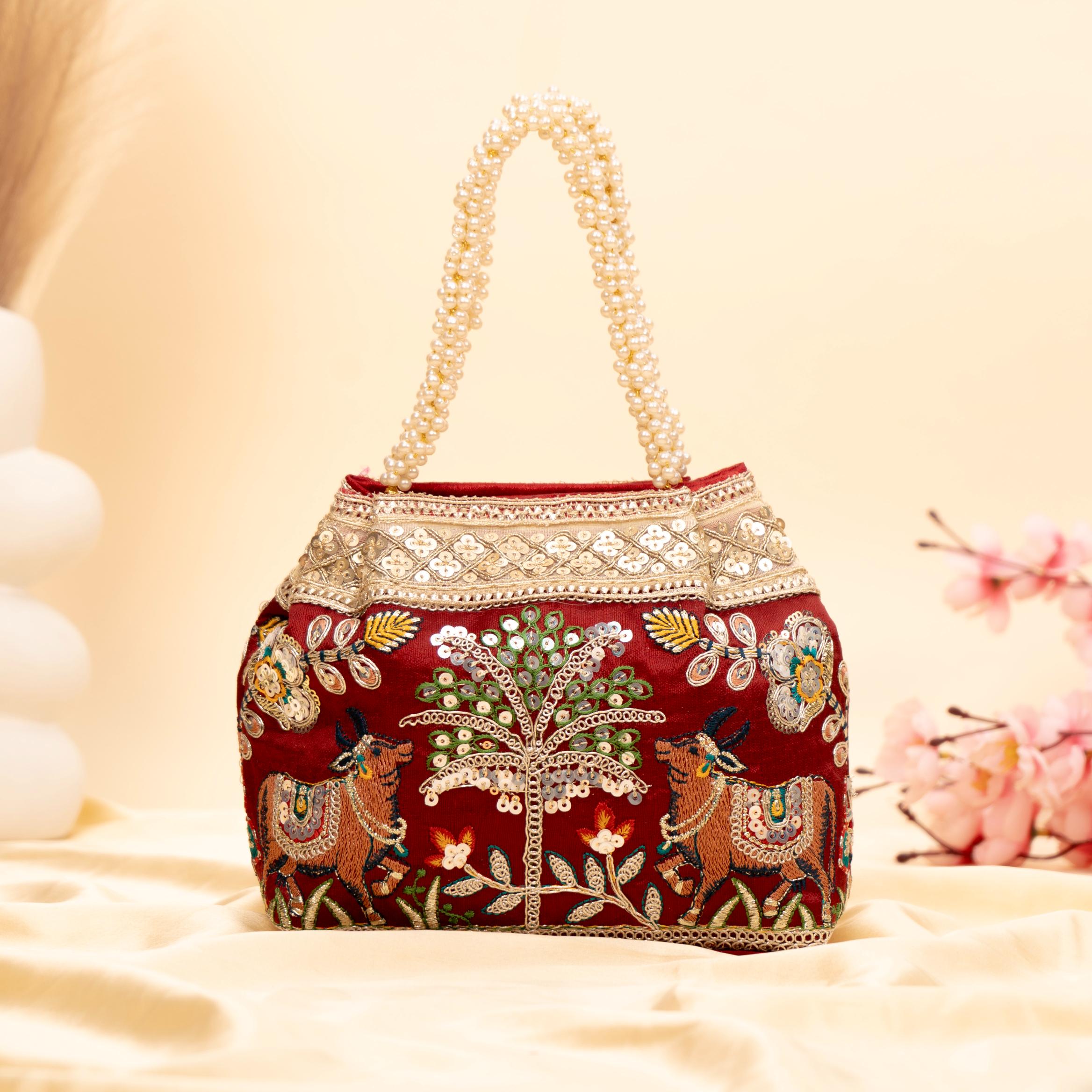 Timeless Sequin Embroidery Potli