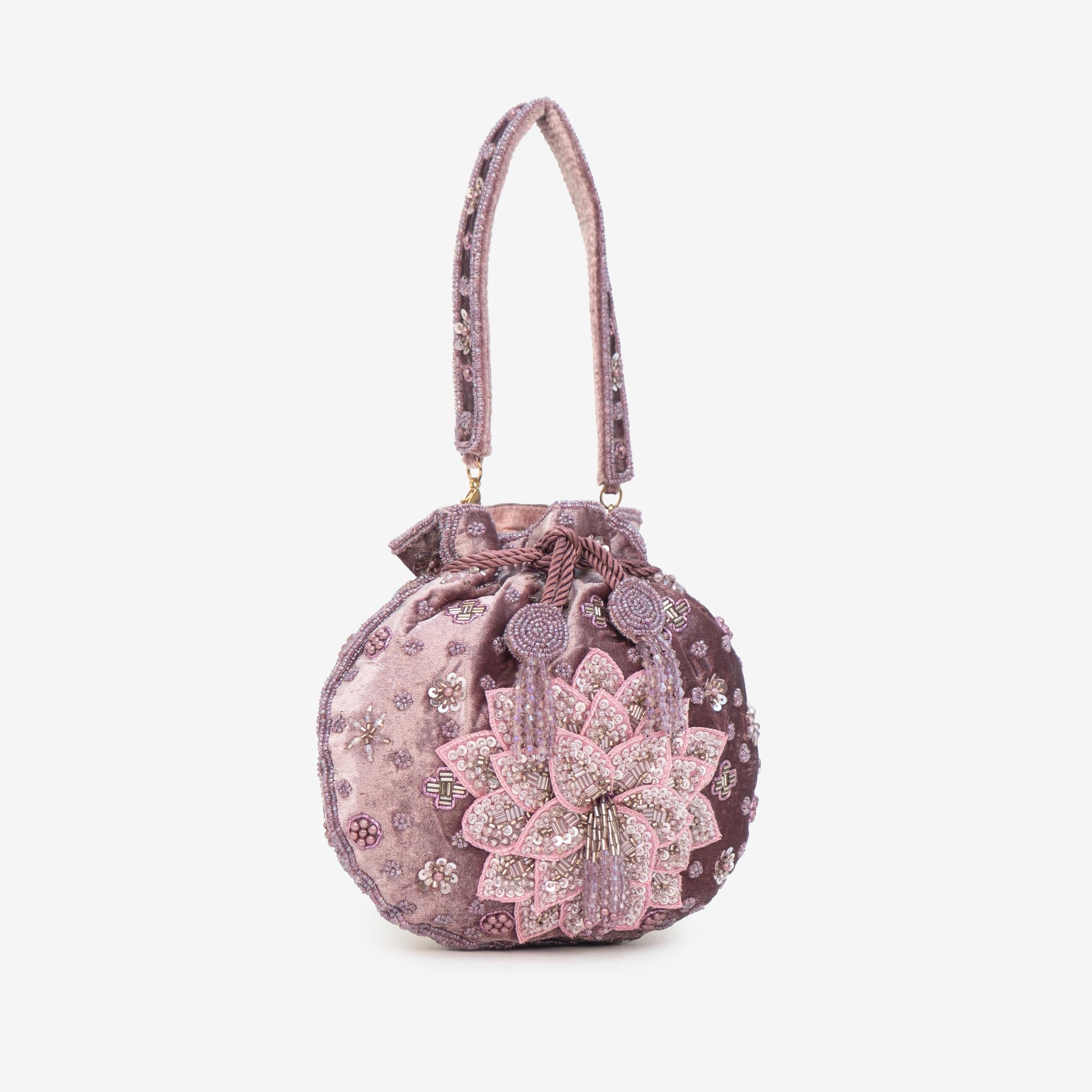 Precious Pearl Bloom Potli