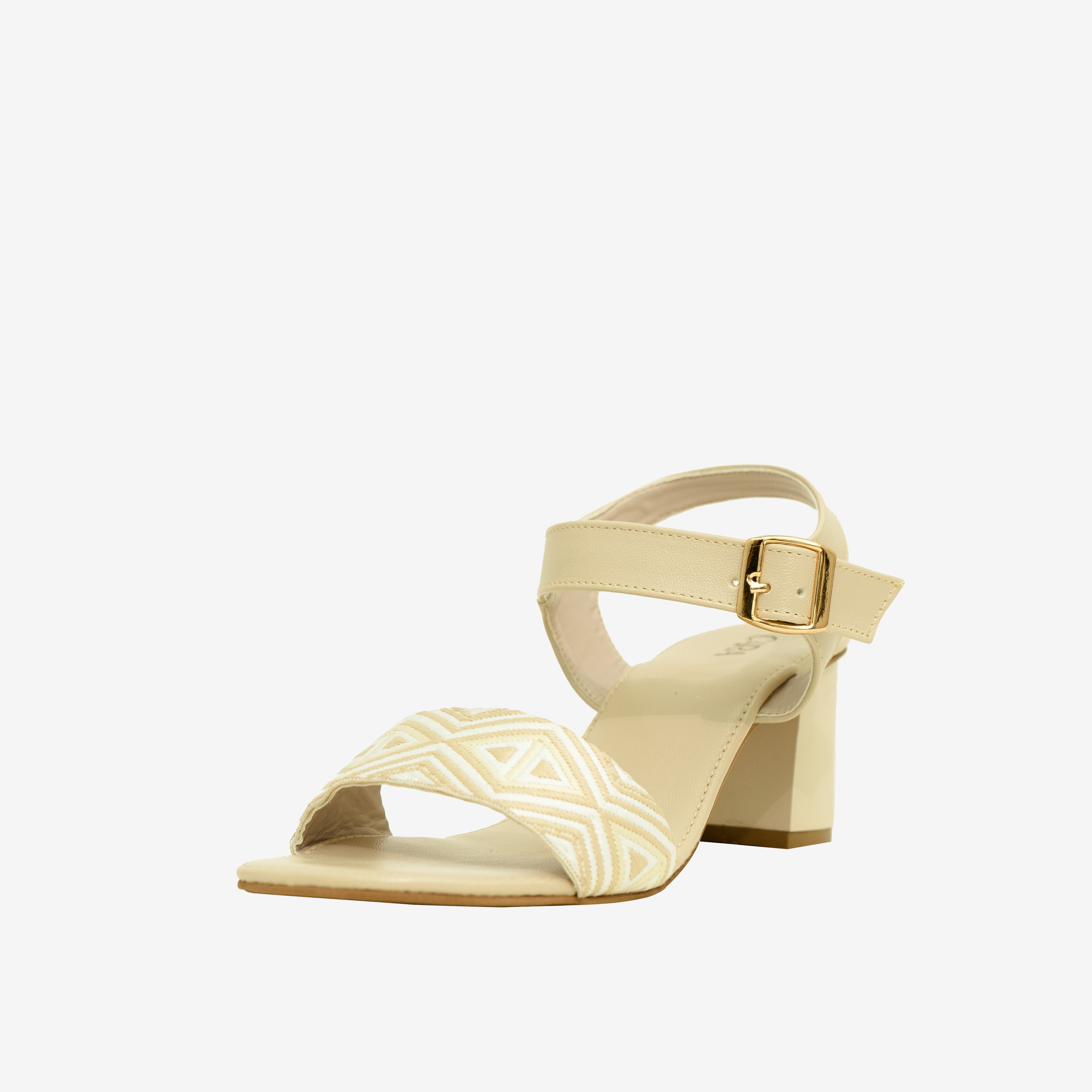 Cream Buckle Bliss heels I Cara