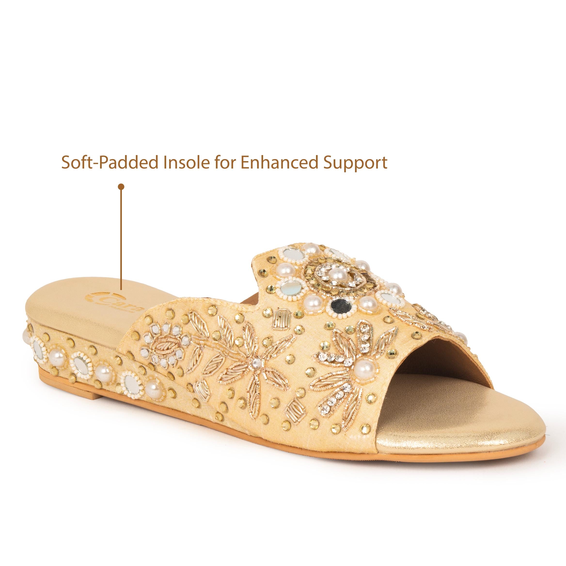 Shahi Zari Festive Flats