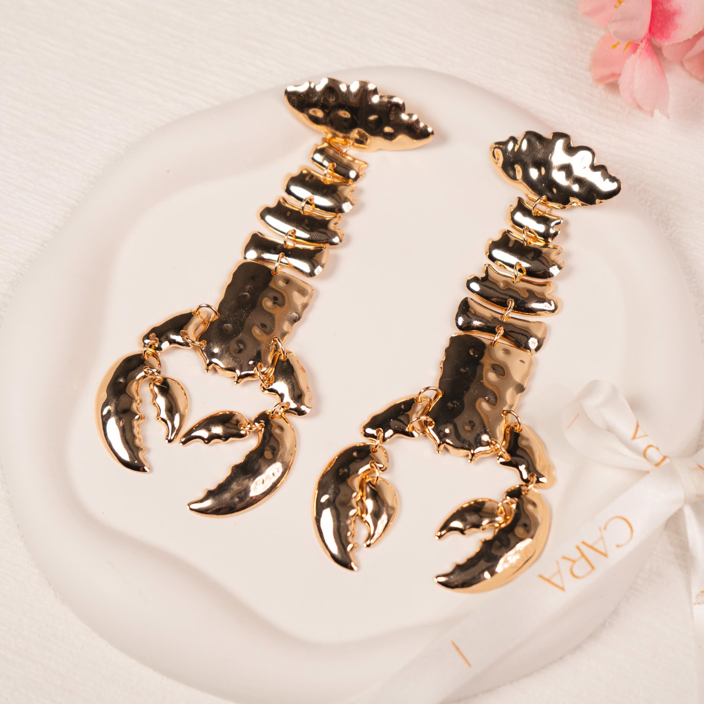 Lobster Charm Earrings