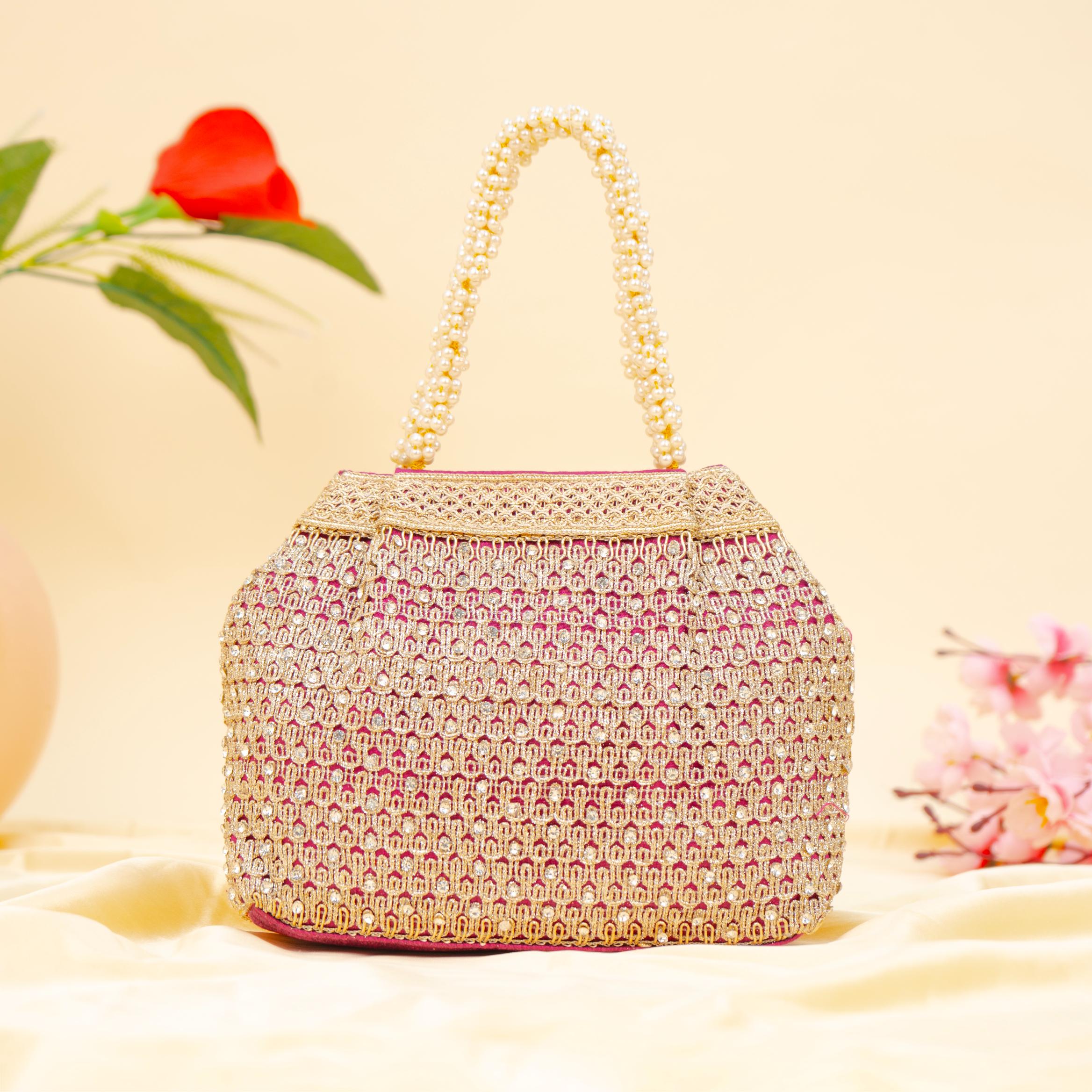 Dazzle Pearlwork Potli