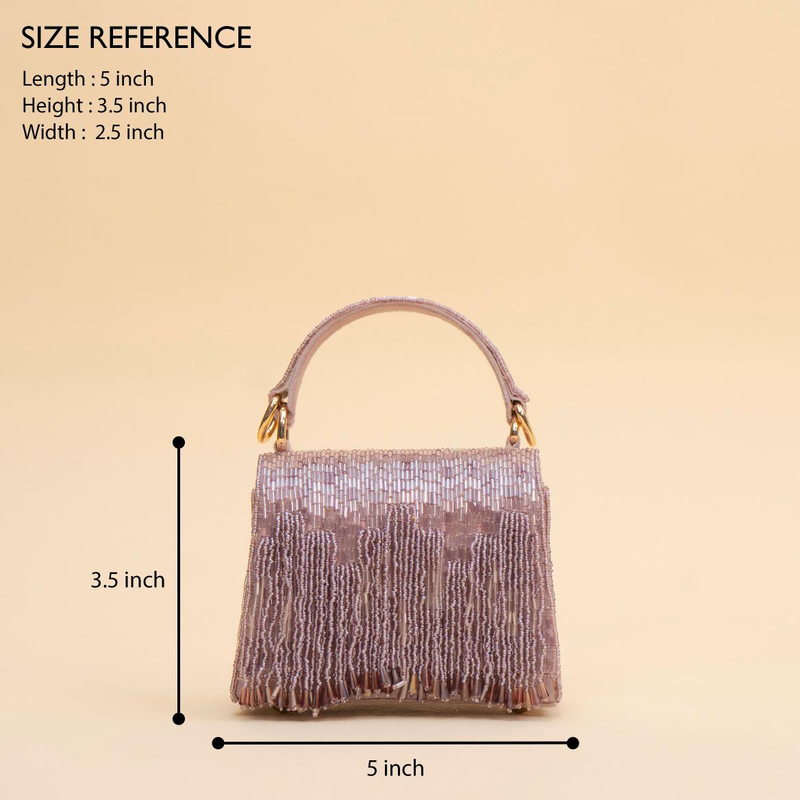 Glitz Fringe Clutch