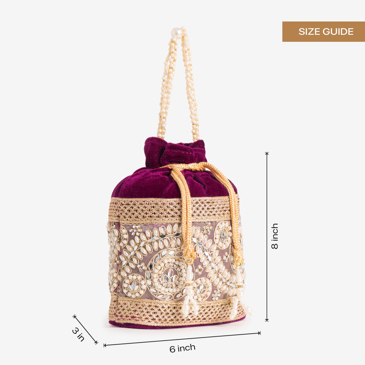 Golden Knot Potli