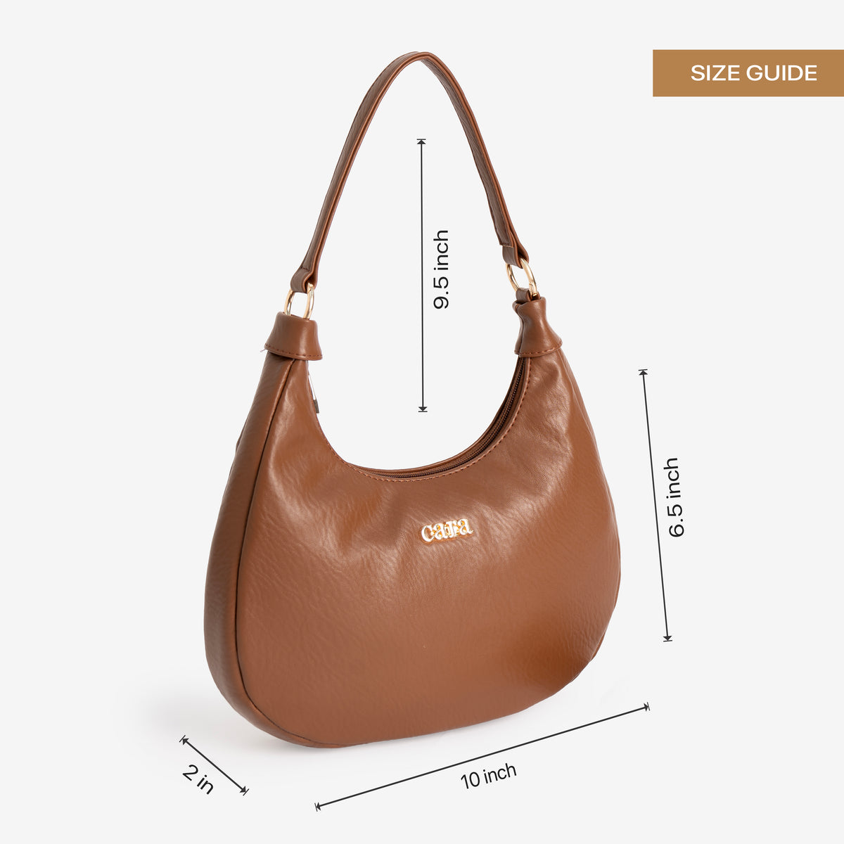 Classic Luxe Brown Hobo Bag
