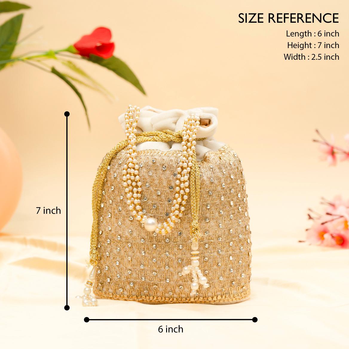 Opulent Thread & Pearl Potli