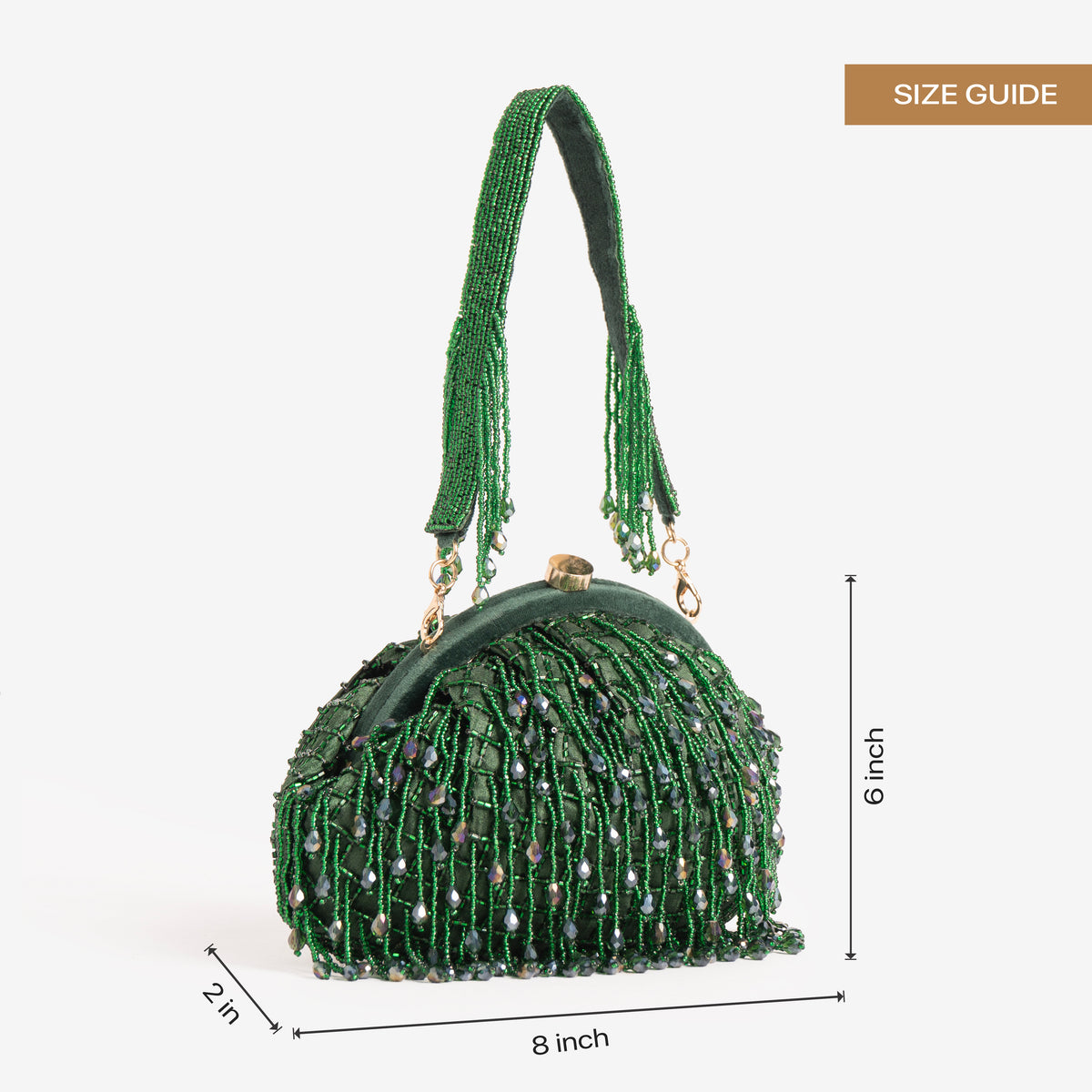 Opulent Pearl Satin Potli