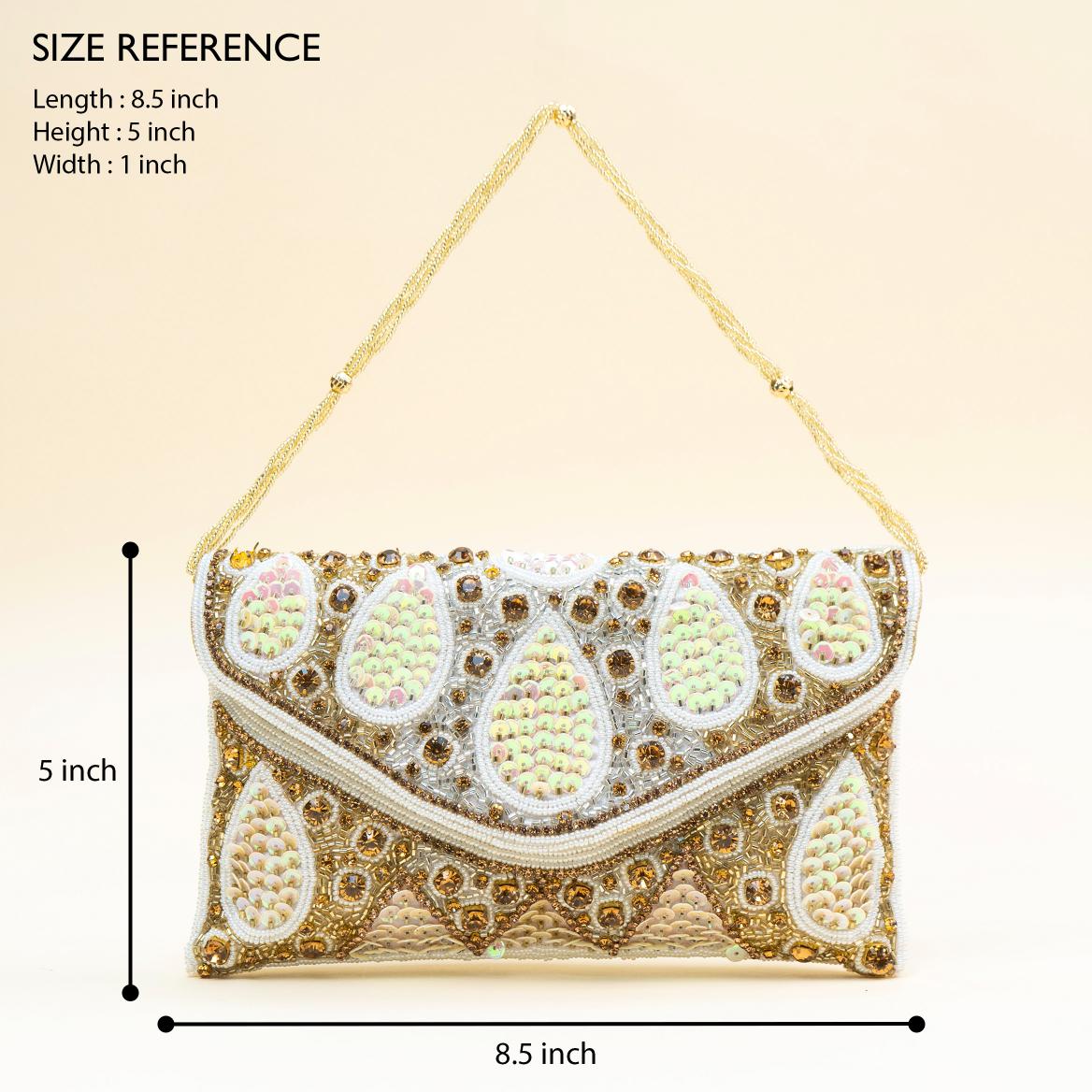 Golden Droplet Clutch