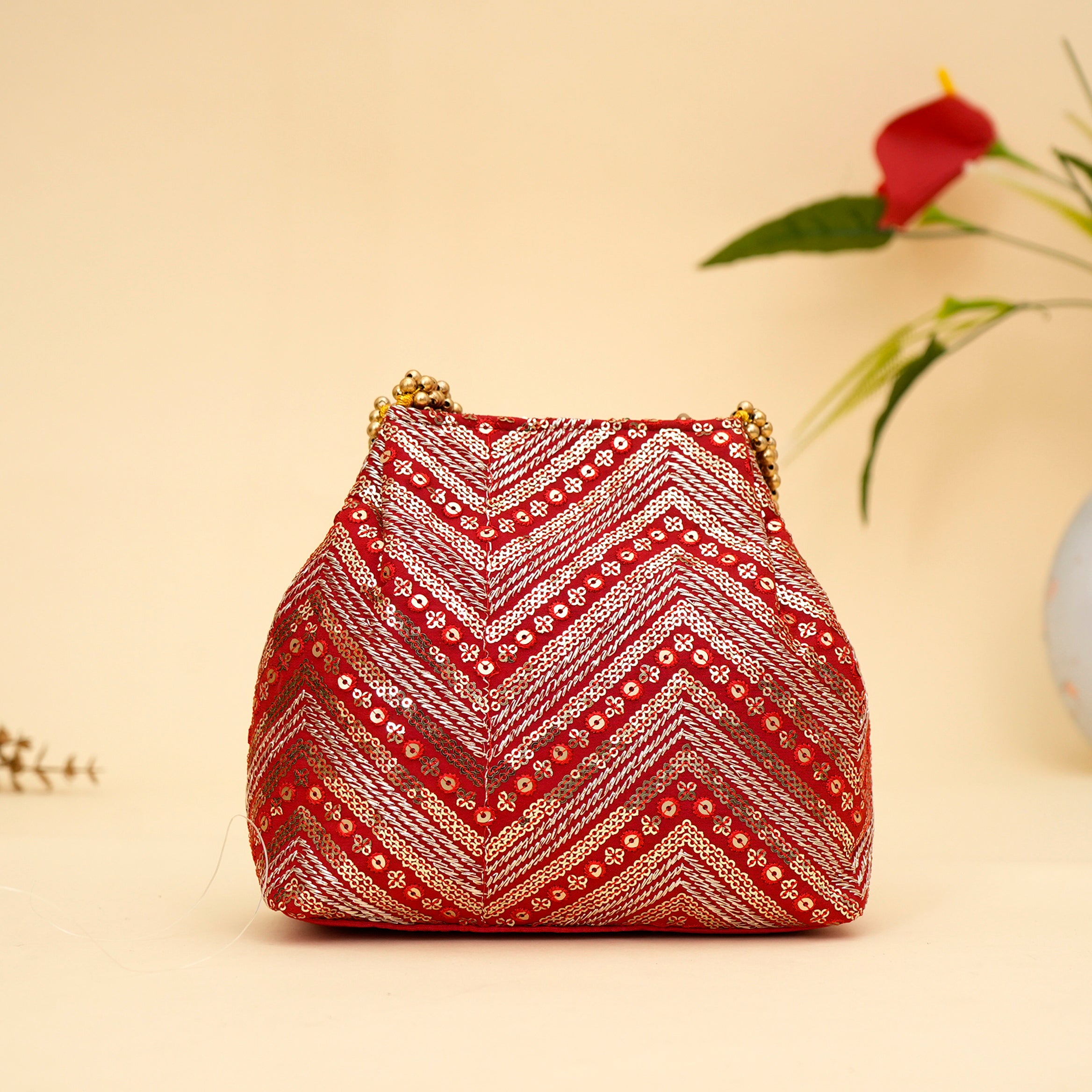 Ornate Bloom Potli