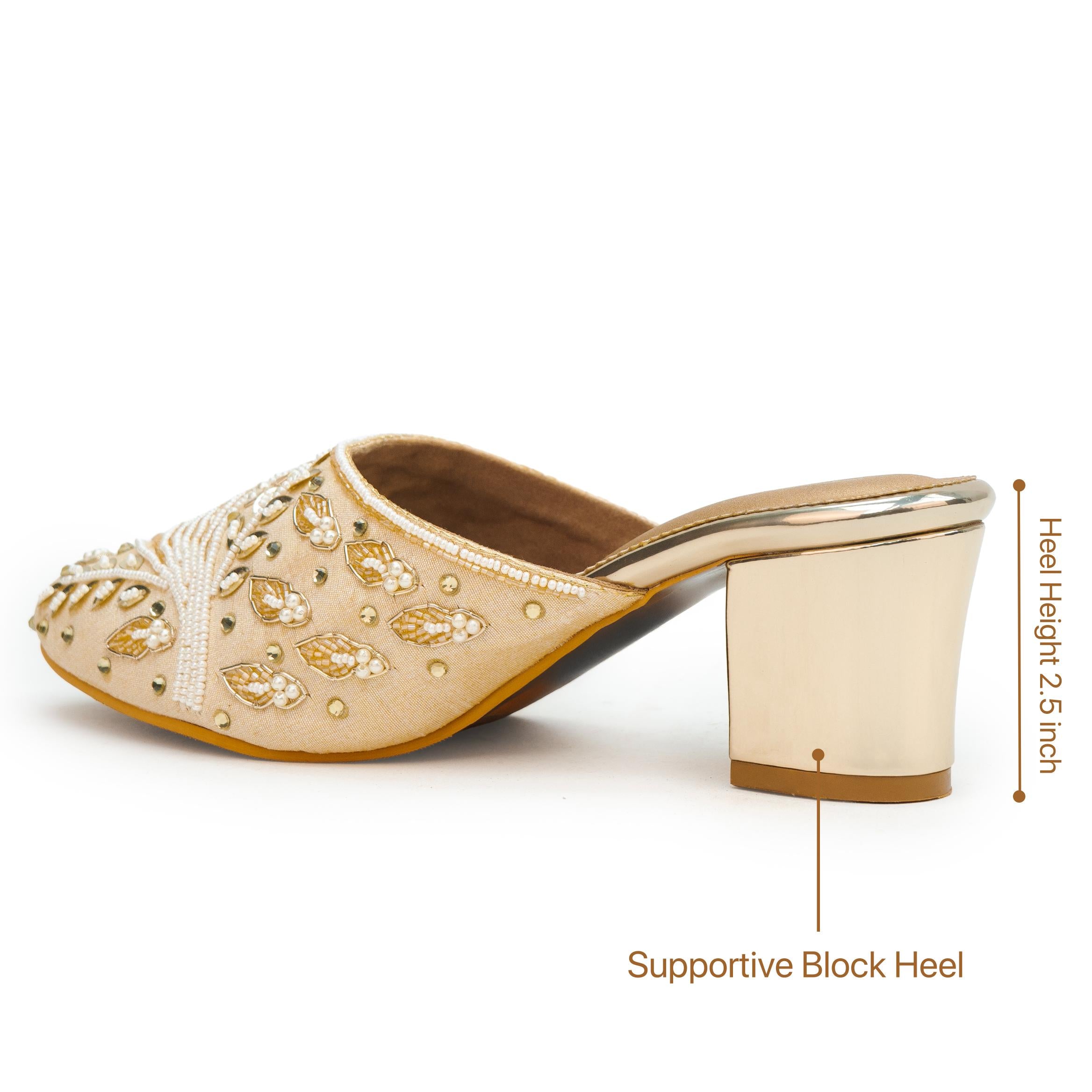 Beaded Ray Mules