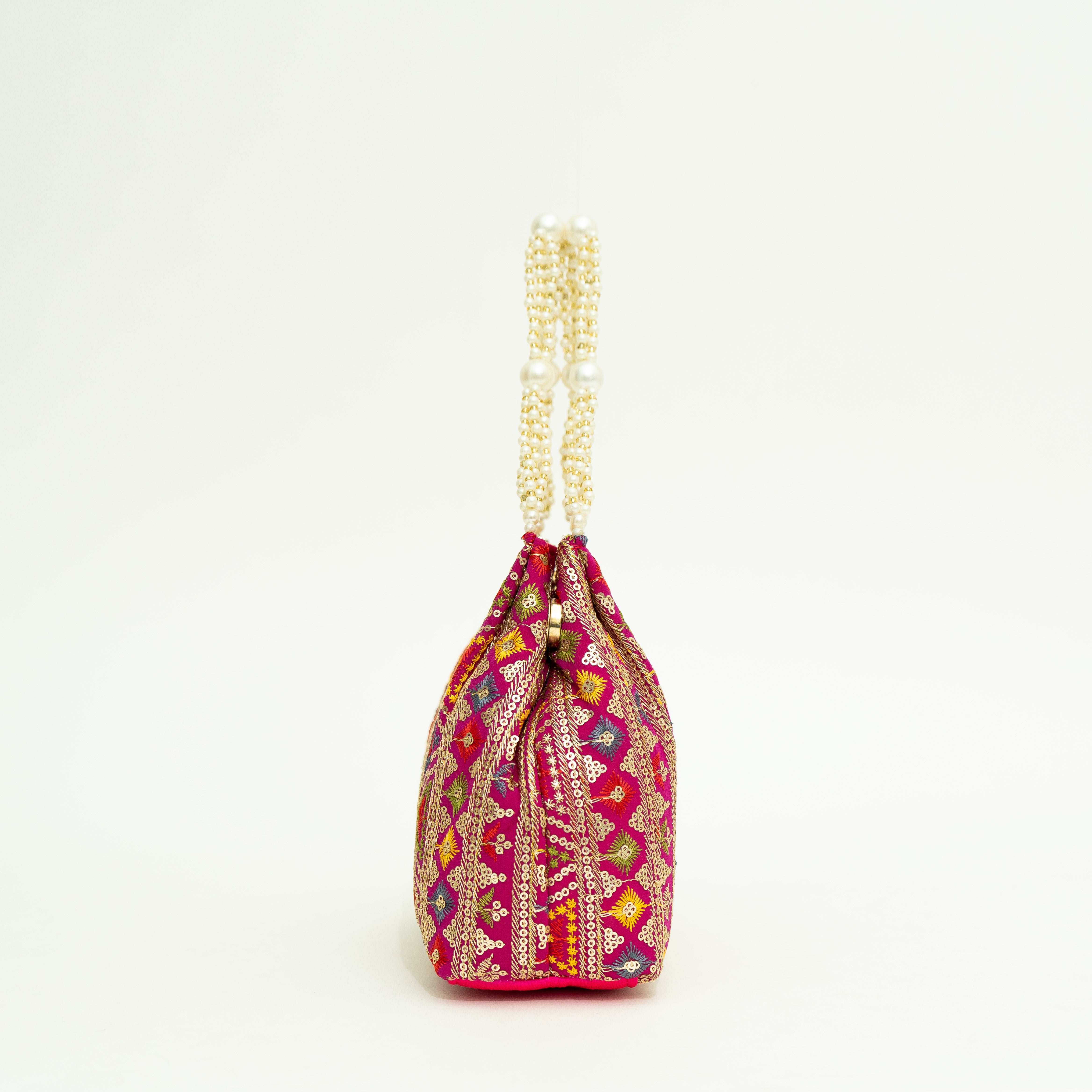 Pink Exclusive Ethnic Handy Potli