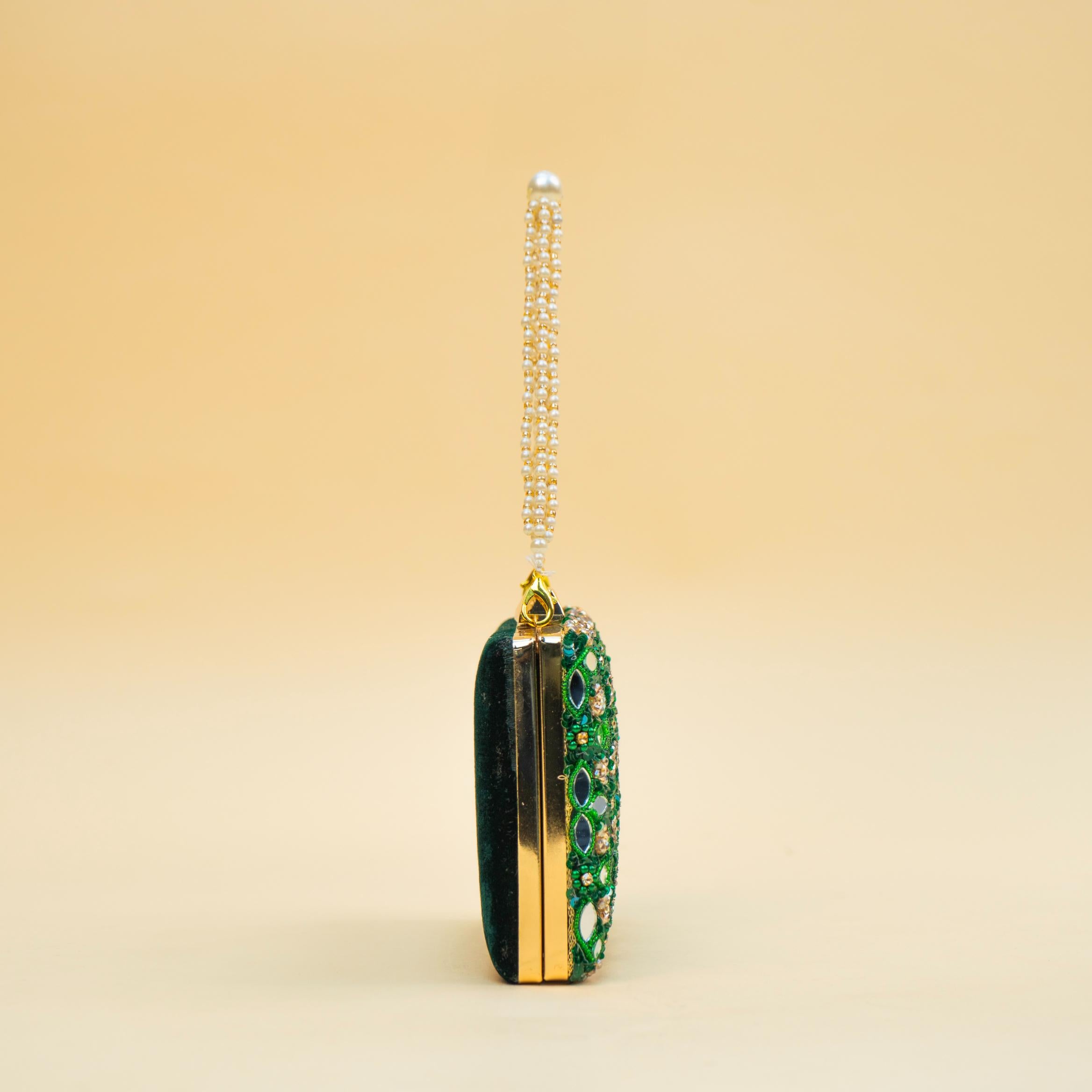 Celestial Mirrorwork Clutch