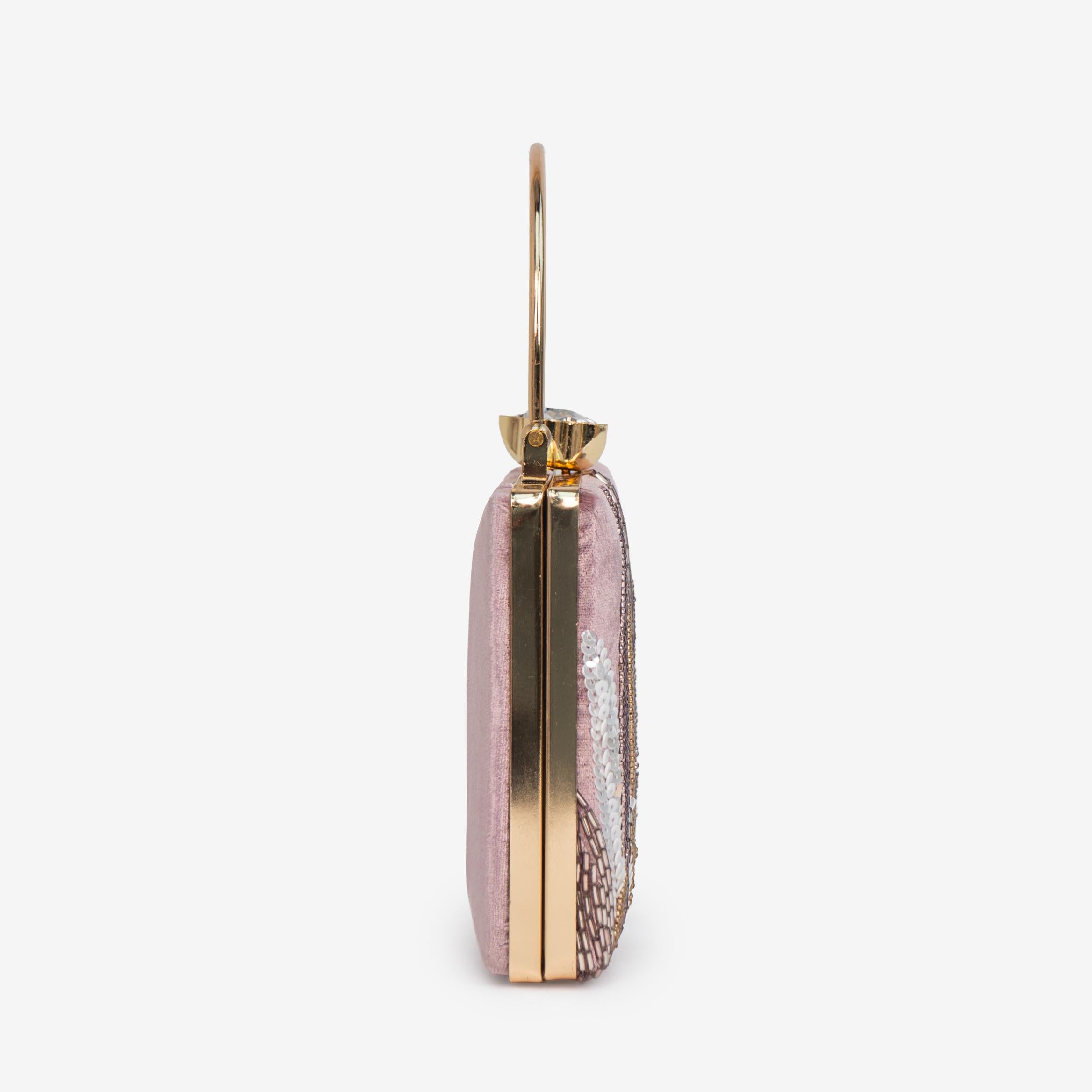 Ivory Palm Clutch