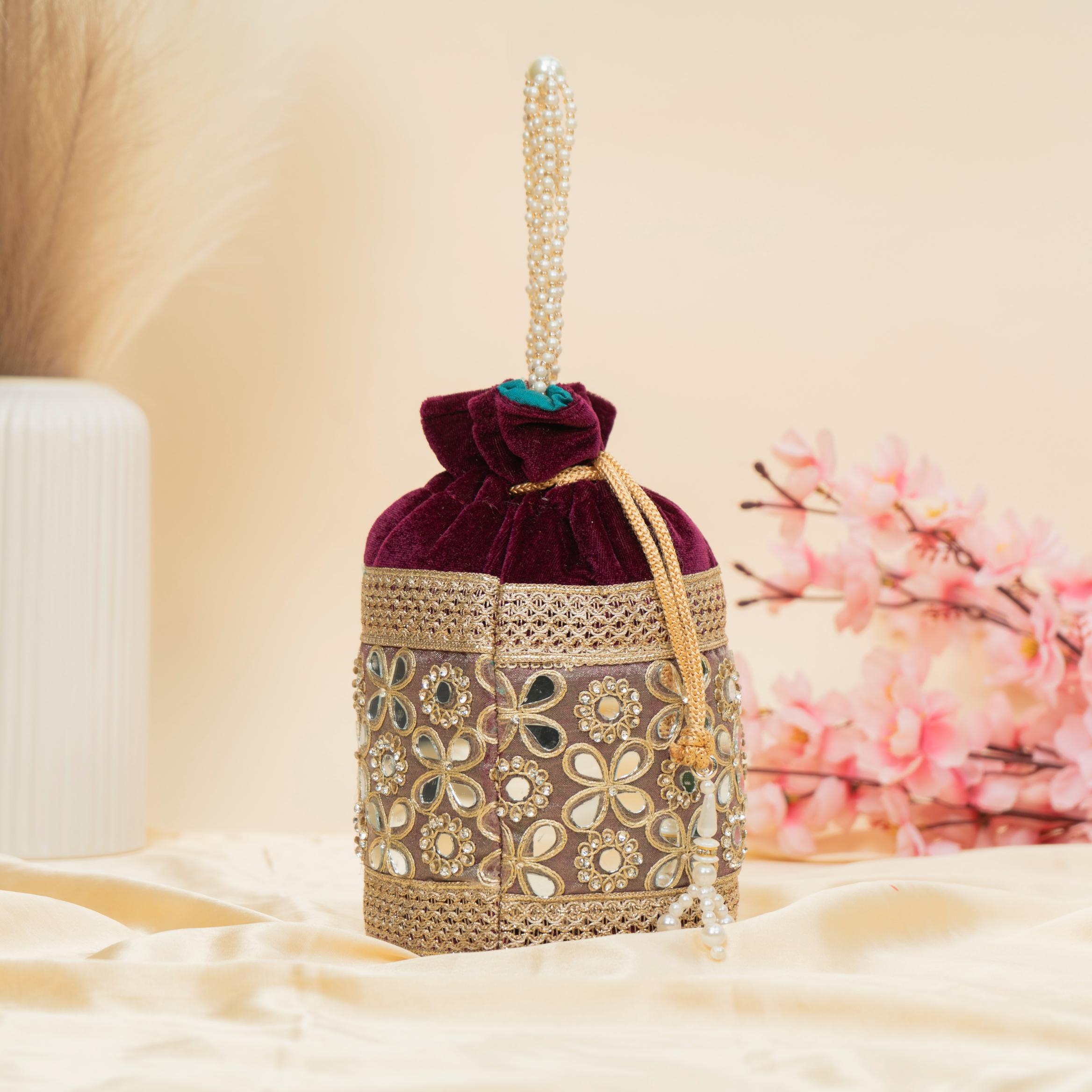 Royal Velvet Shimmer Potli