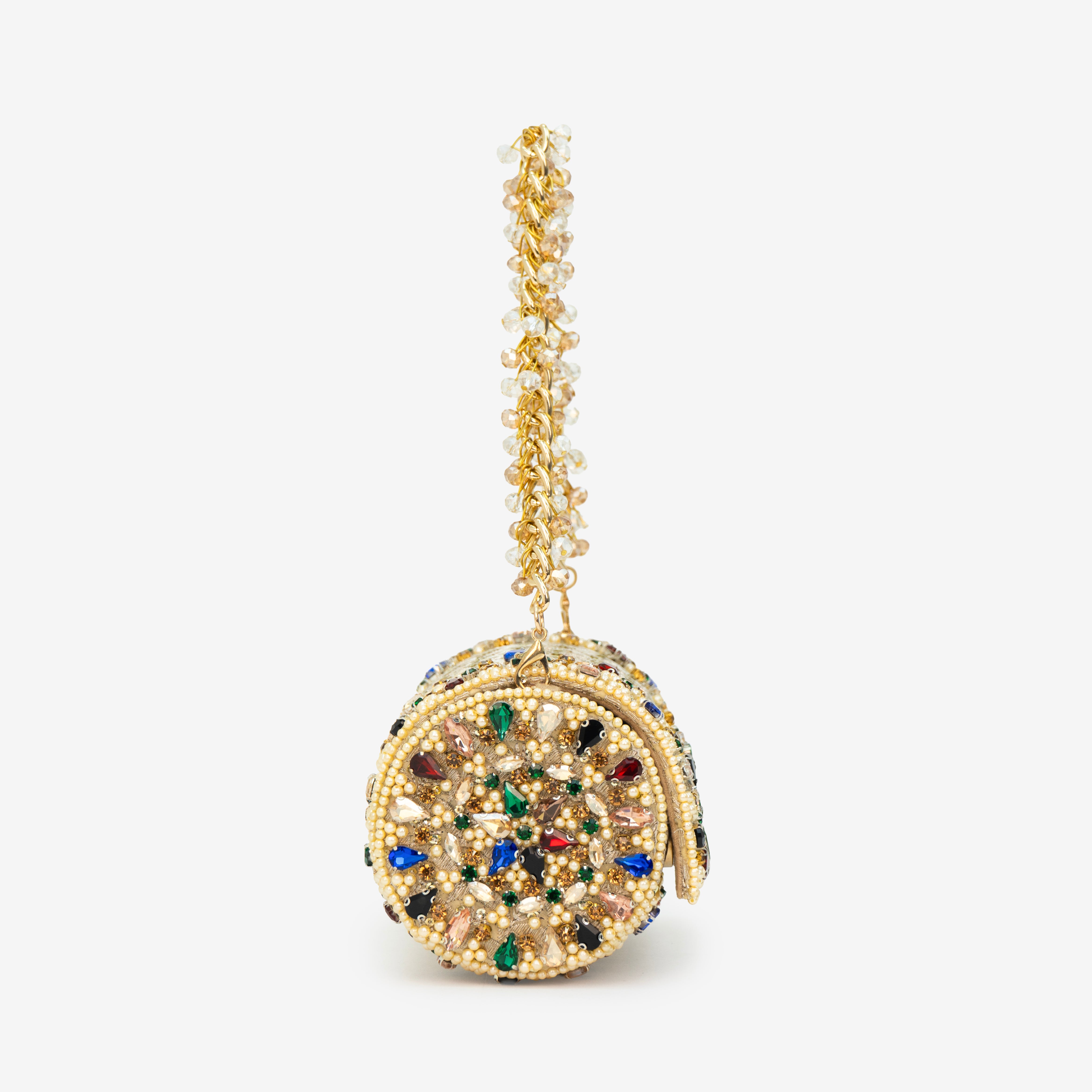 Heritage Beaded Barrel Purse