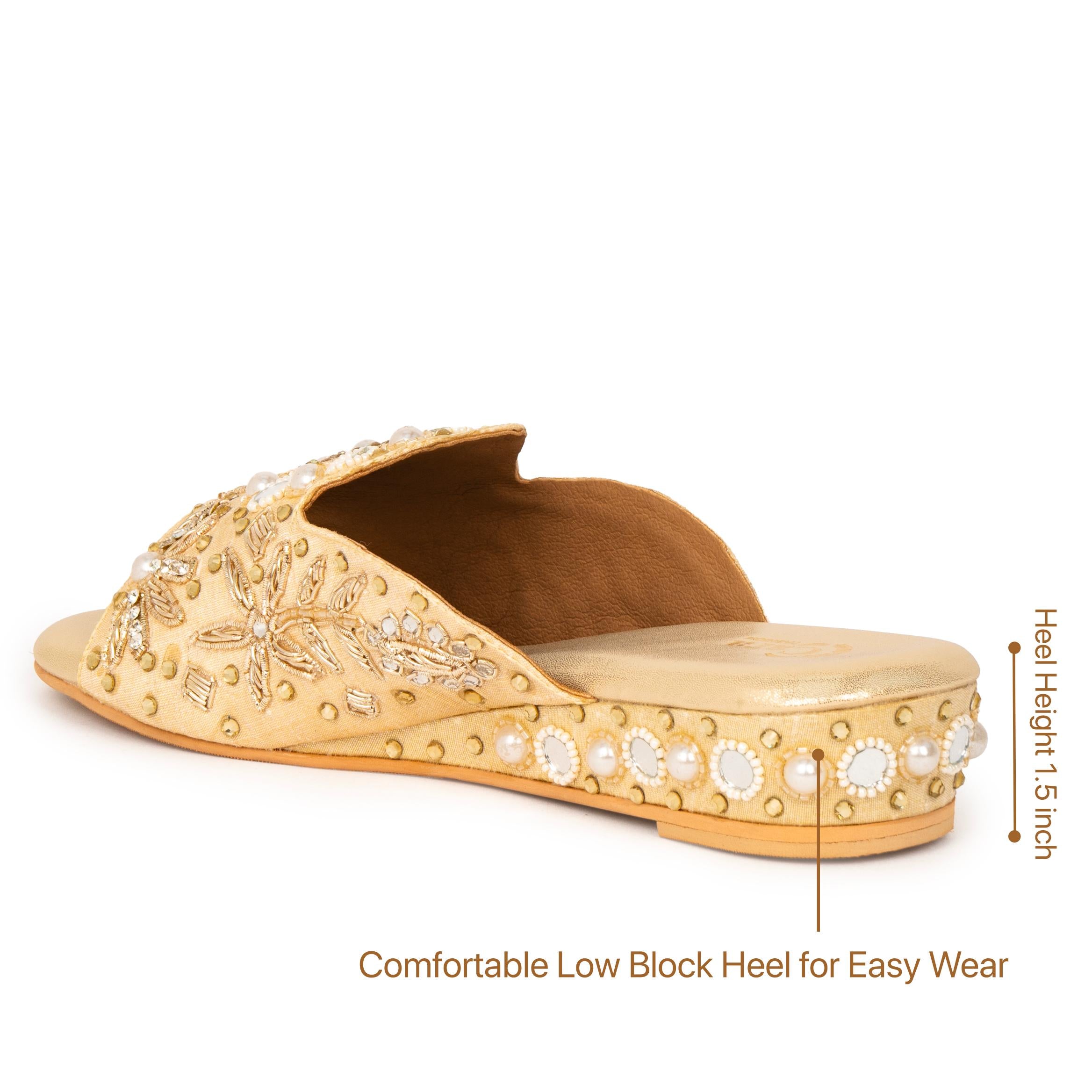 Shahi Zari Festive Flats
