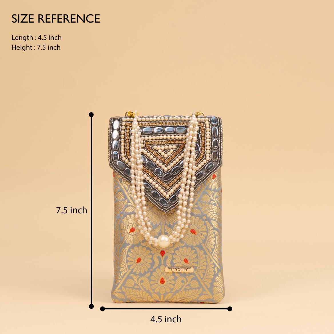 Banarasi Pearl Embellished Clutch