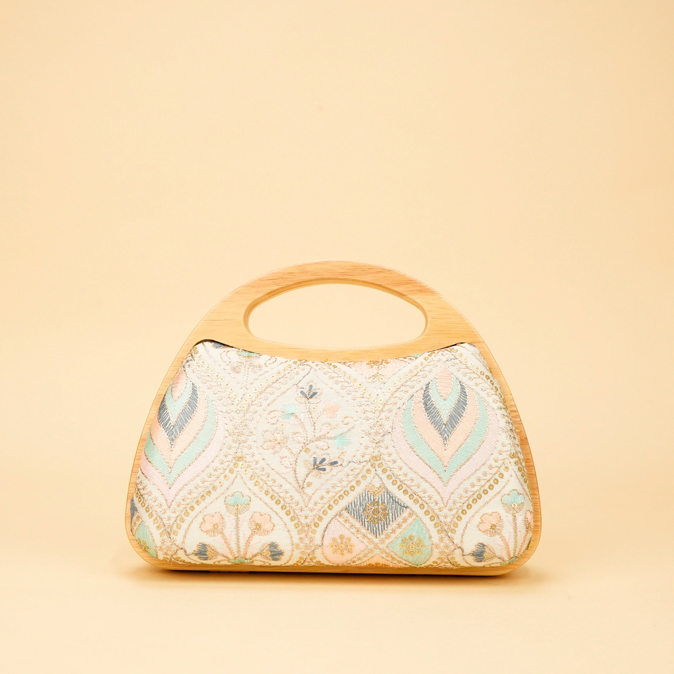 Aurelia Wood-Frame Clutch