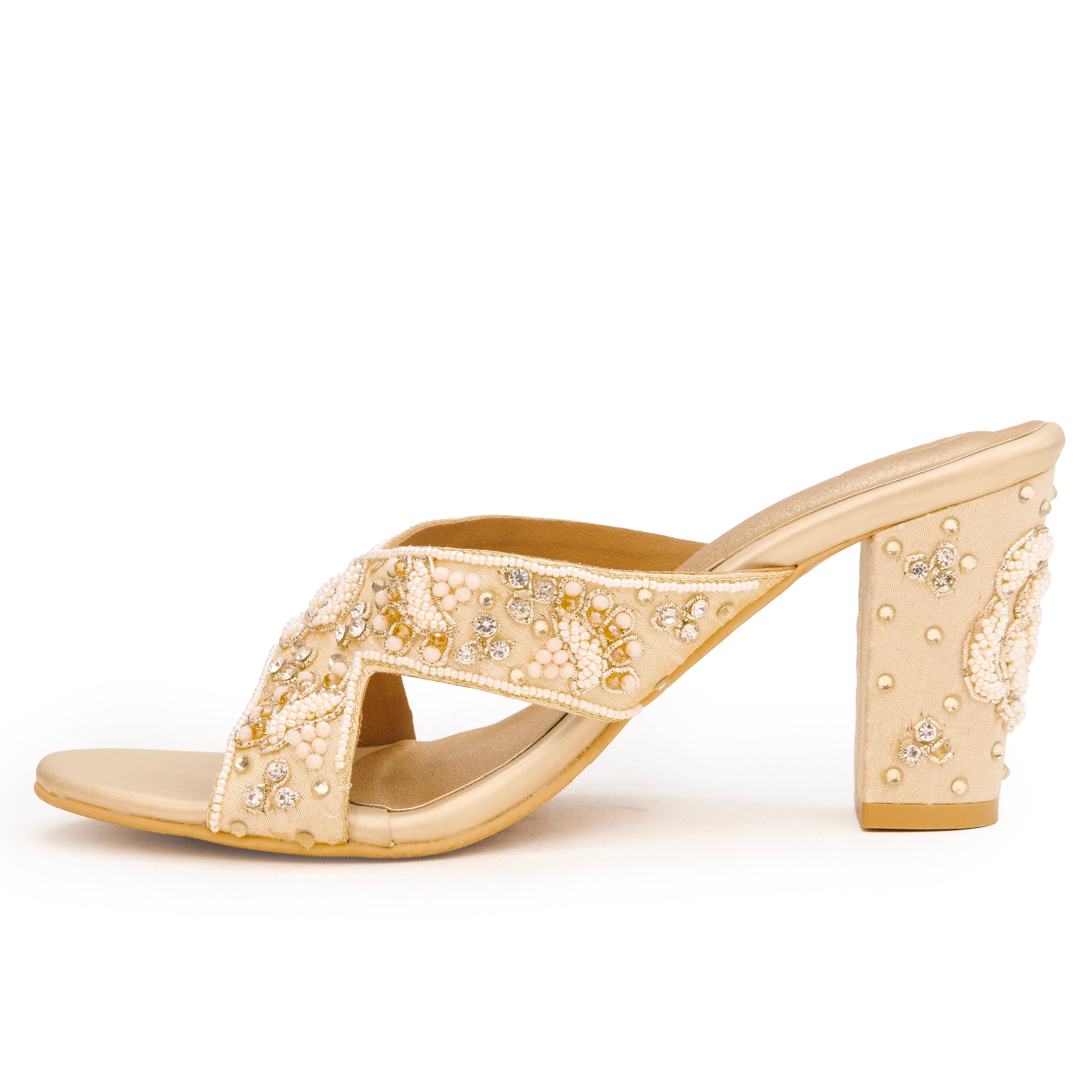 Beaded Petal Heritage Heels