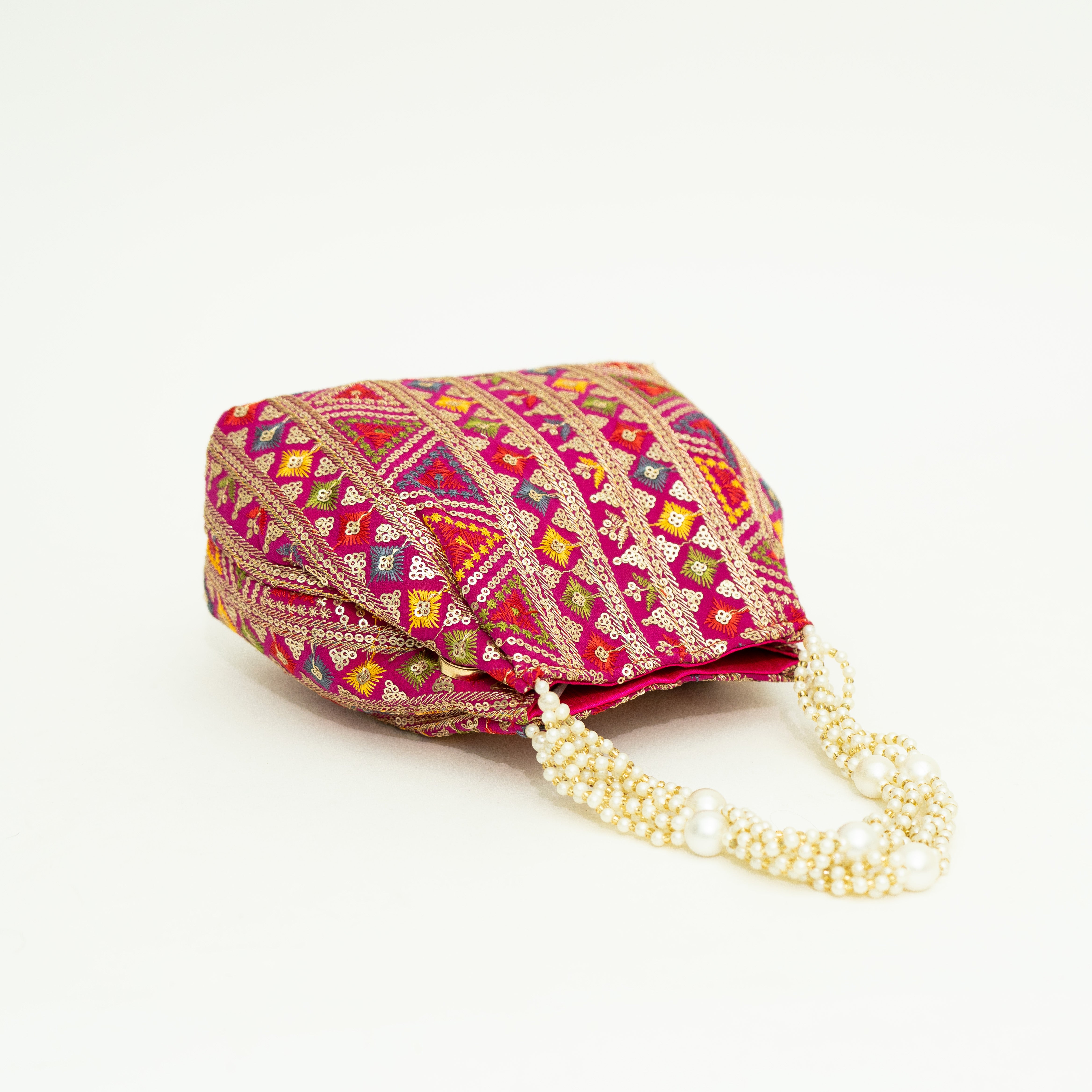 Pink Exclusive Ethnic Handy Potli